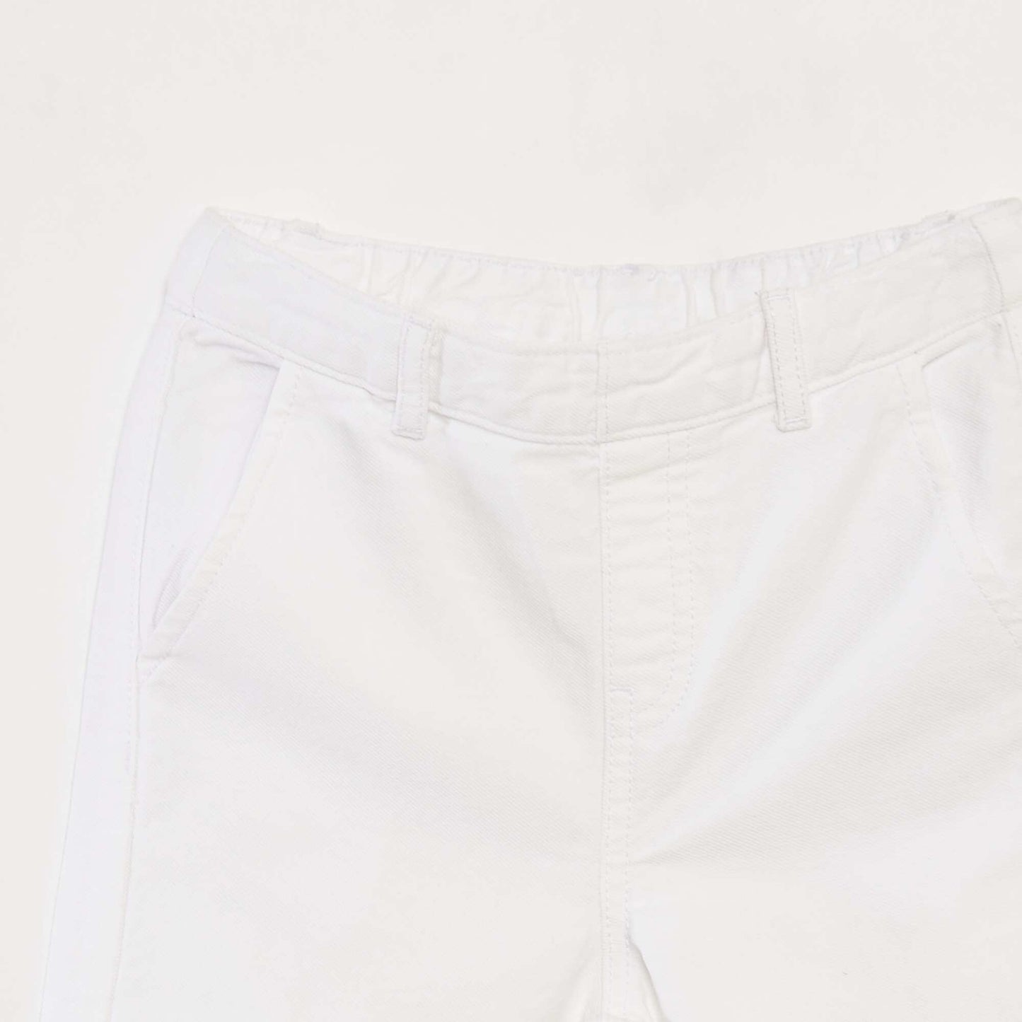 Wide-leg trousers with embroidered finish WHITE