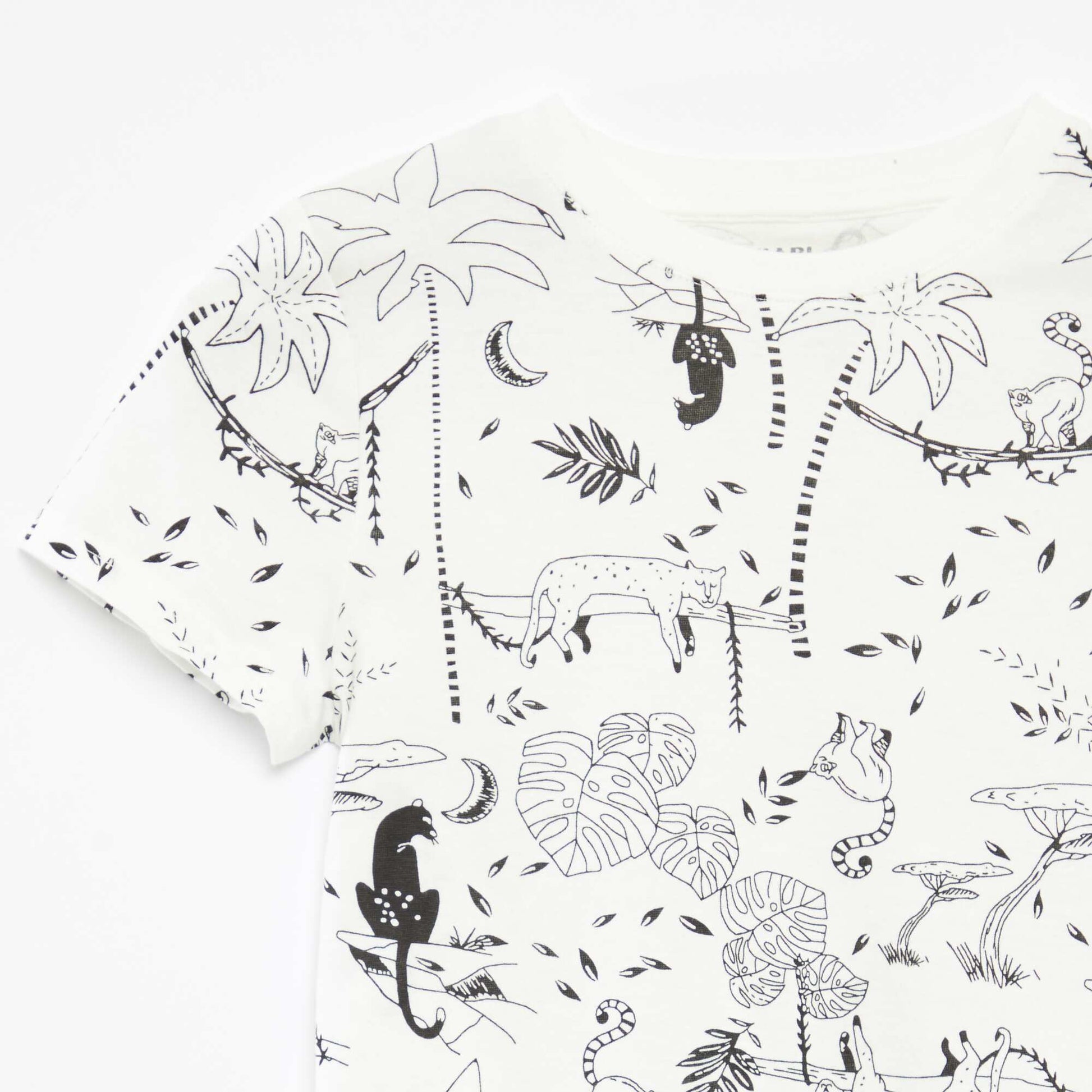 Pack of 2 short-sleeved round-neck t-shirts WHITE