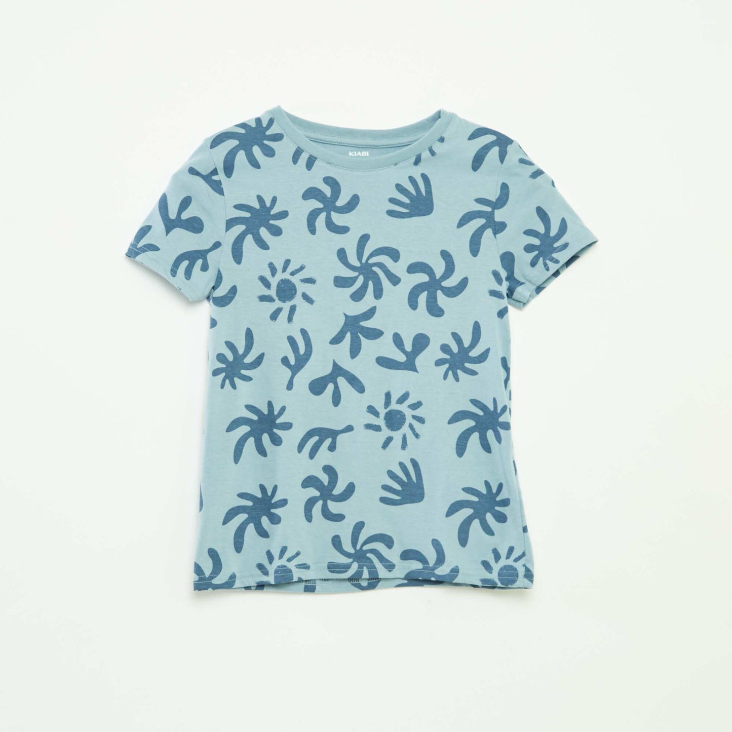 Pack of 2 short-sleeved round-neck t-shirts BLUE