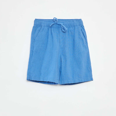 Lightweight Bermuda shorts with pockets BLUE