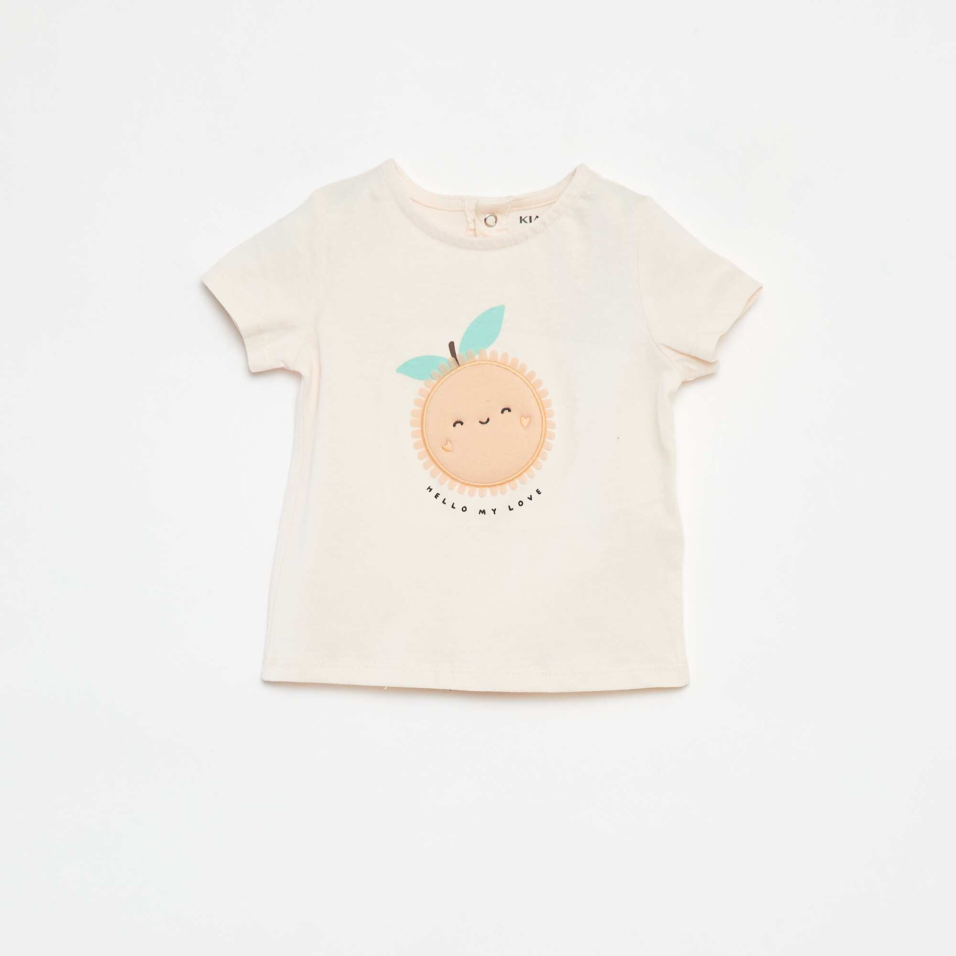 Short-sleeved printed T-shirt PINK