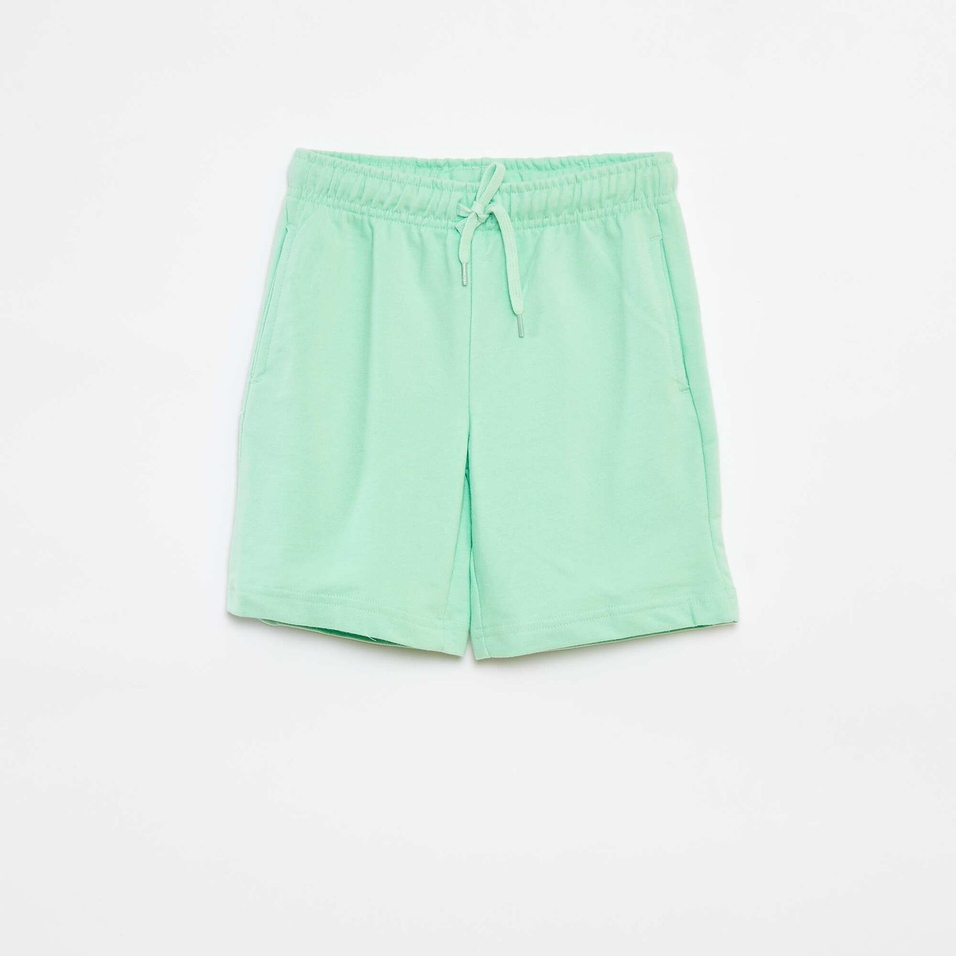 Pack of 2 sweatshirt fabric shorts WHITE