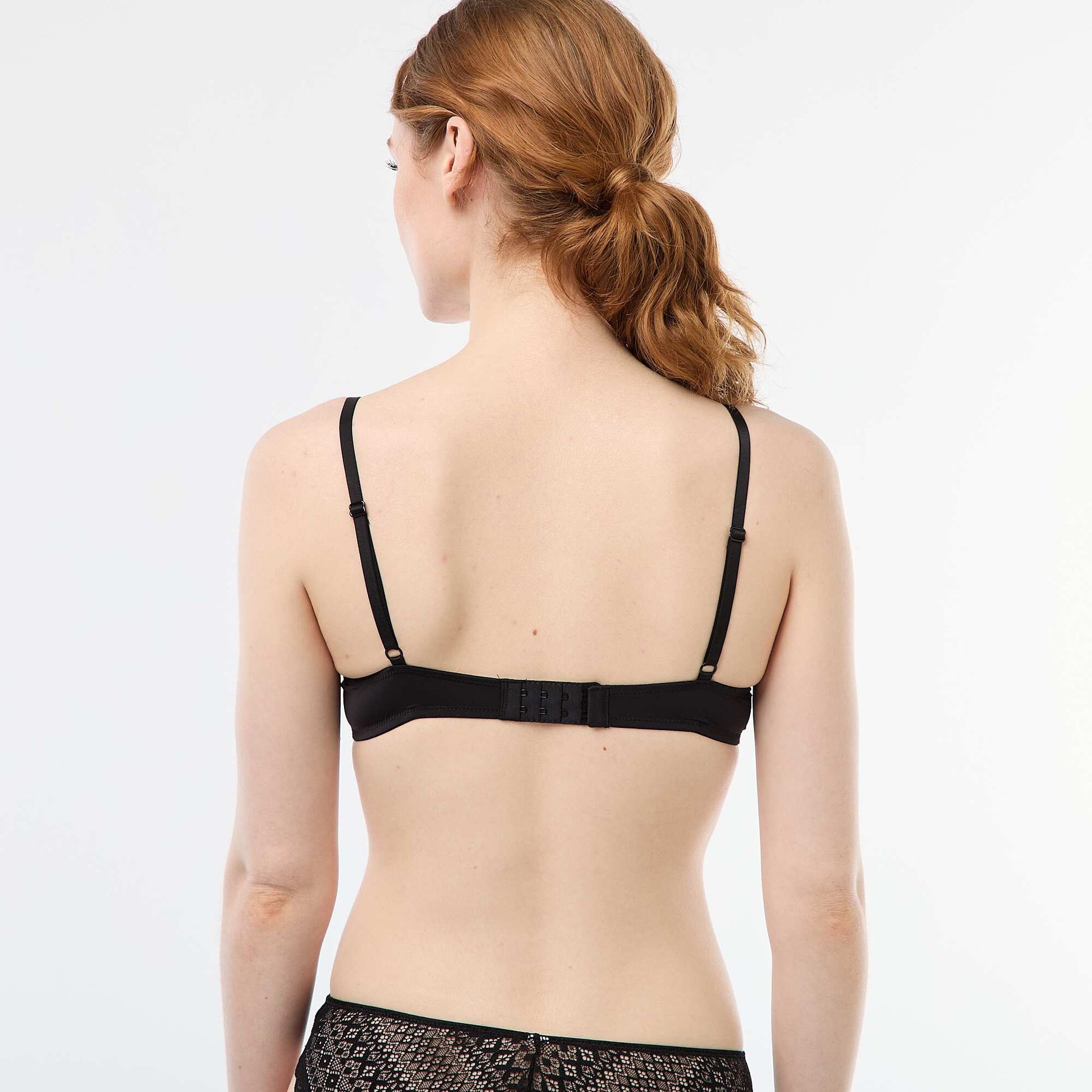 Lace Push-Up Bra BLACK
