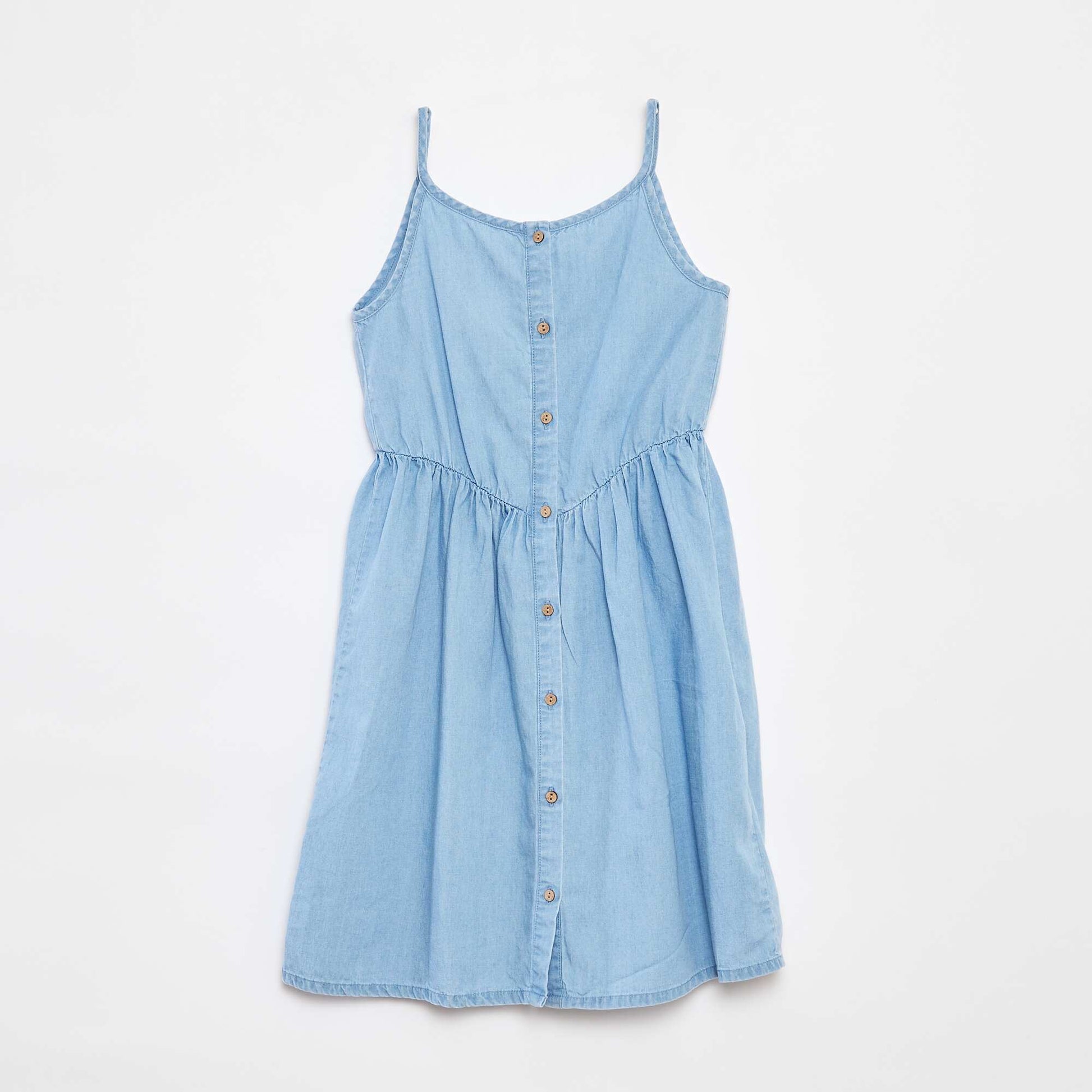 Strappy tencel dress BLUE