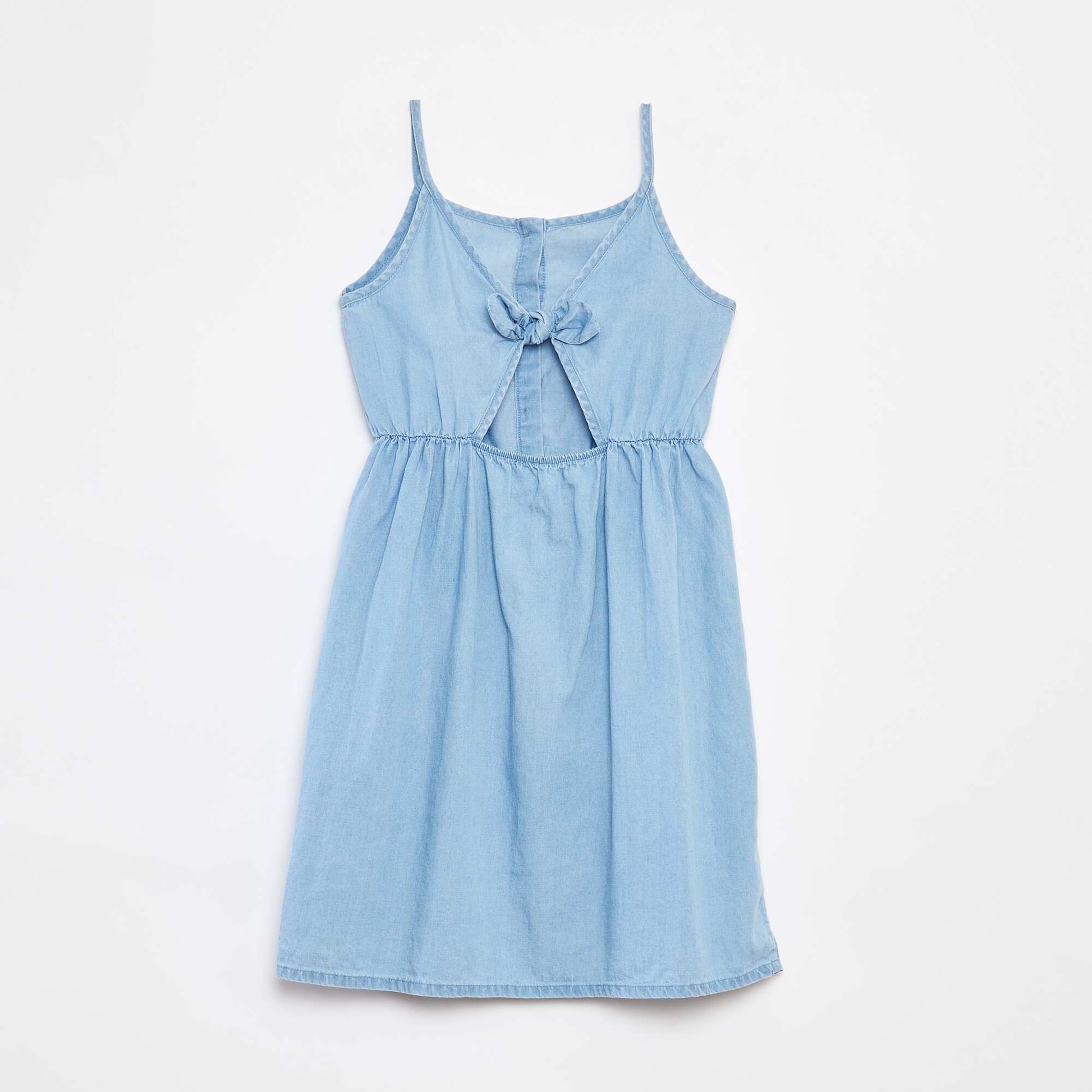 Strappy tencel dress BLUE