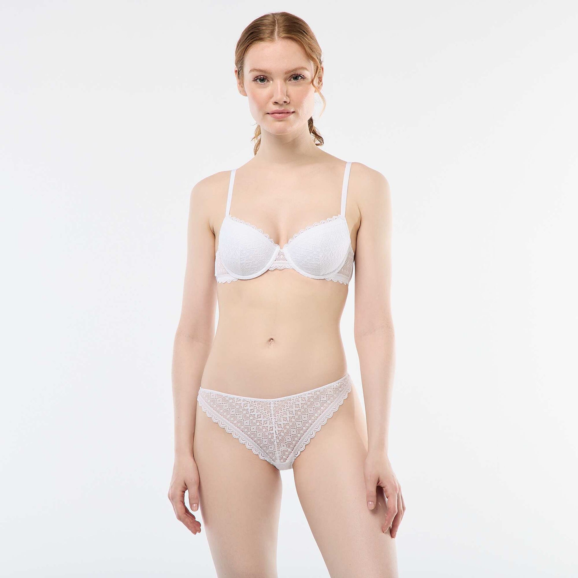 Lace Thong WHITE