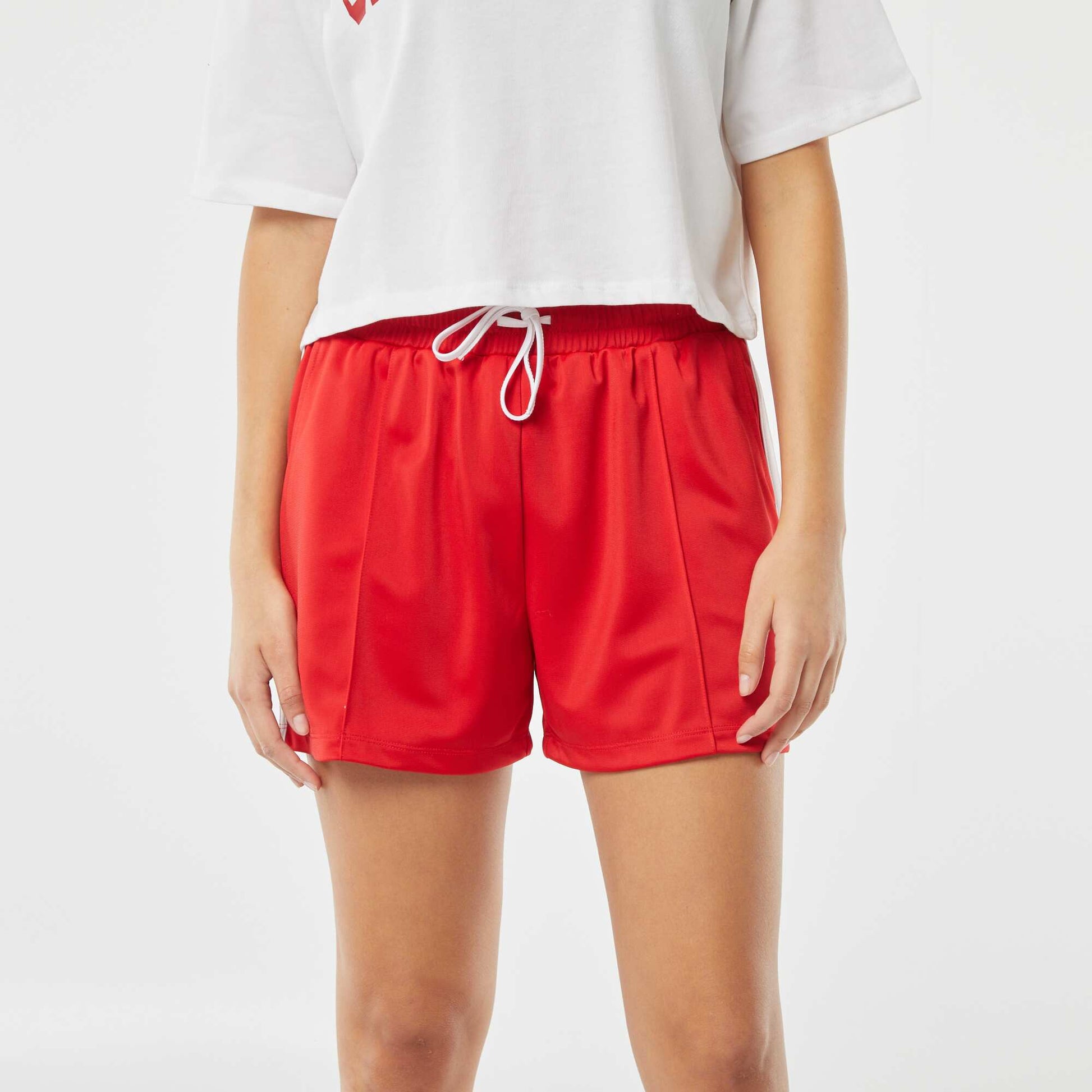 Cropped 'California' T-shirt WHITE