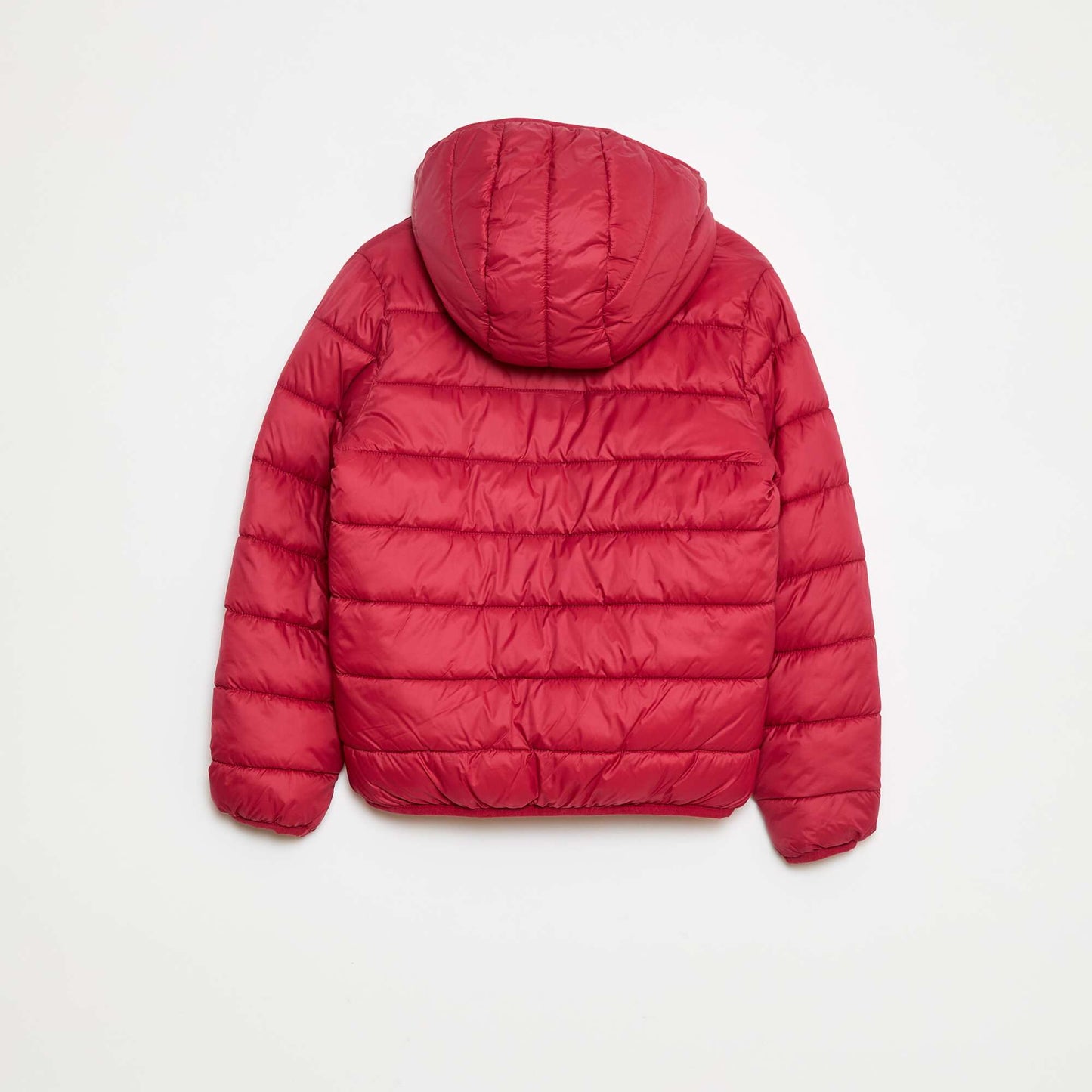 Lightweight Padded Jacket with Hood FUCHSIA