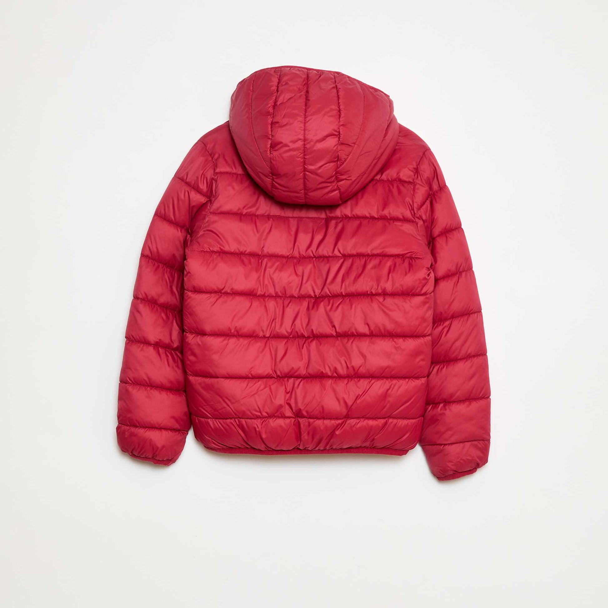 Lightweight Padded Jacket with Hood FUCHSIA