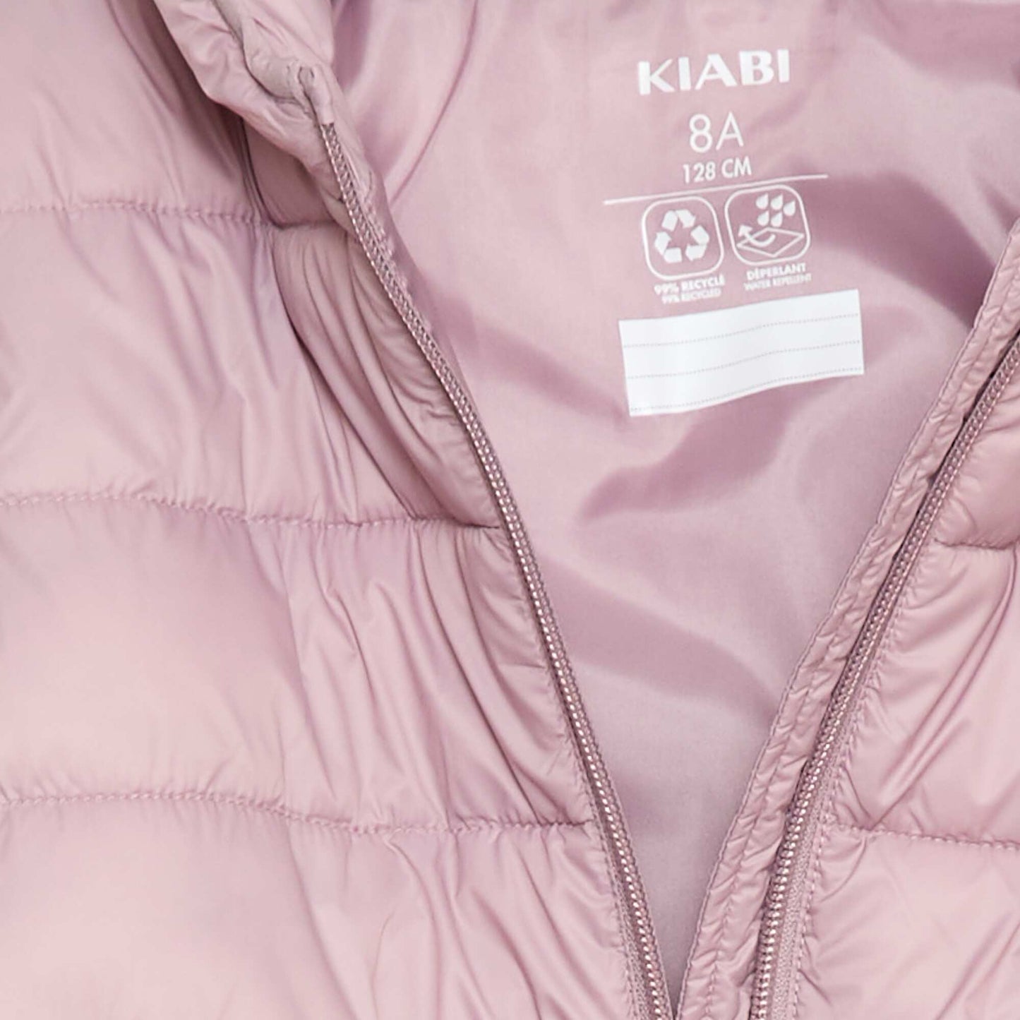 Lightweight Padded Jacket with Hood PURPLE