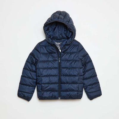 Lightweight Padded Jacket with Hood BLUE