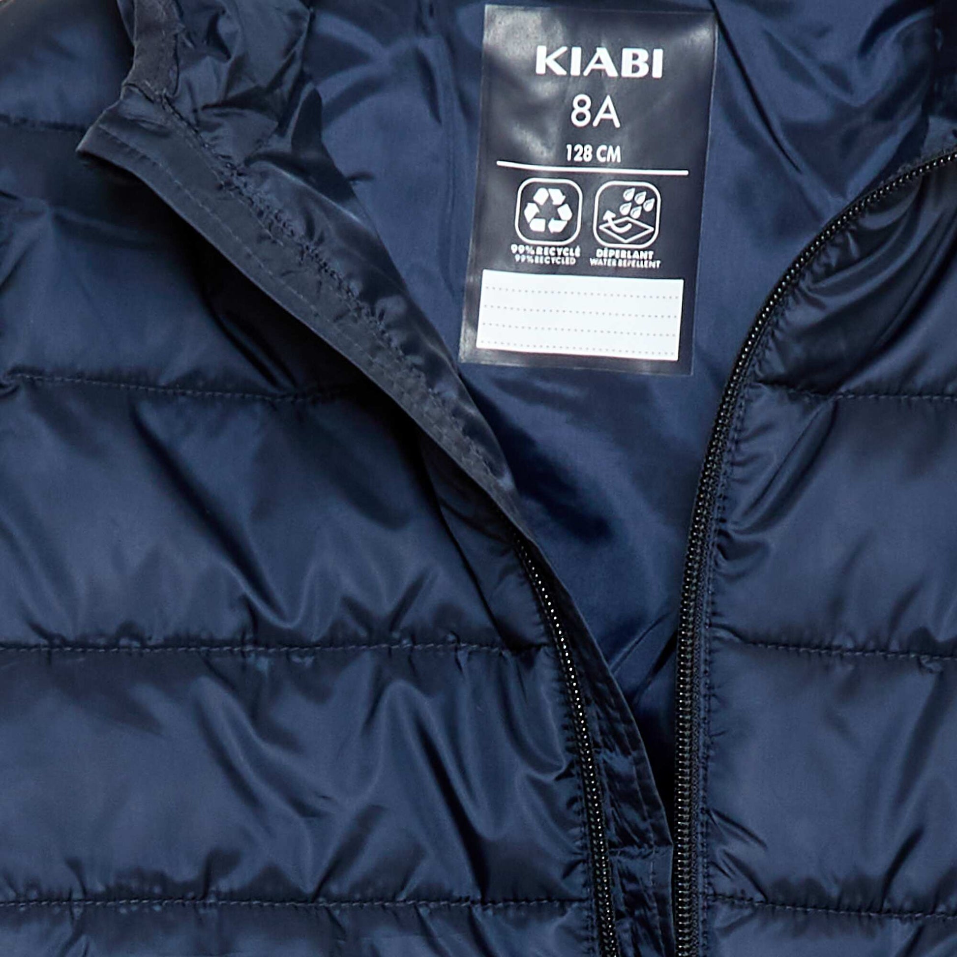 Lightweight Padded Jacket with Hood BLUE