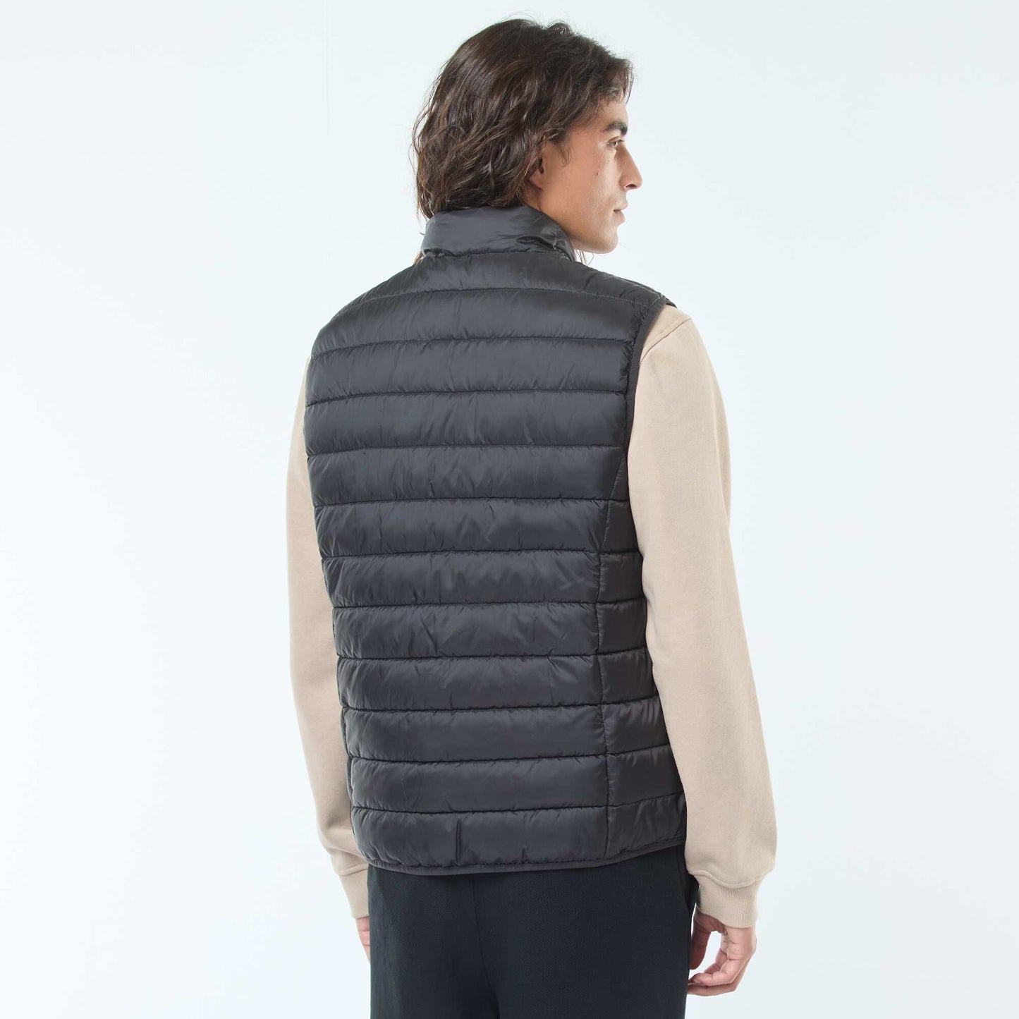 Plain showerproof bodywarmer BLACK