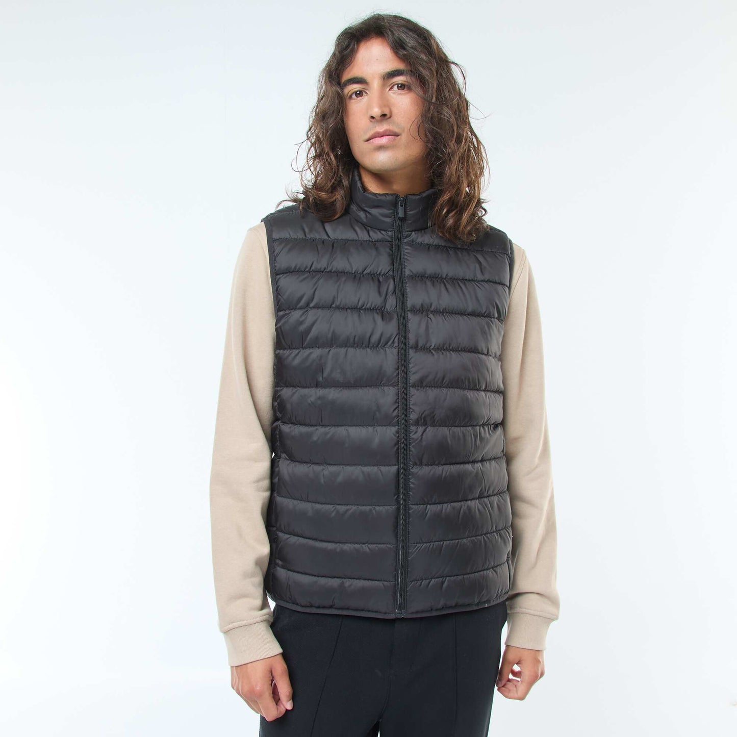 Plain showerproof bodywarmer BLACK