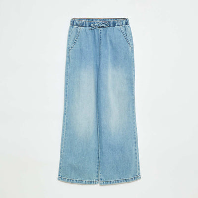 Lightweight wide-leg trousers BLUE