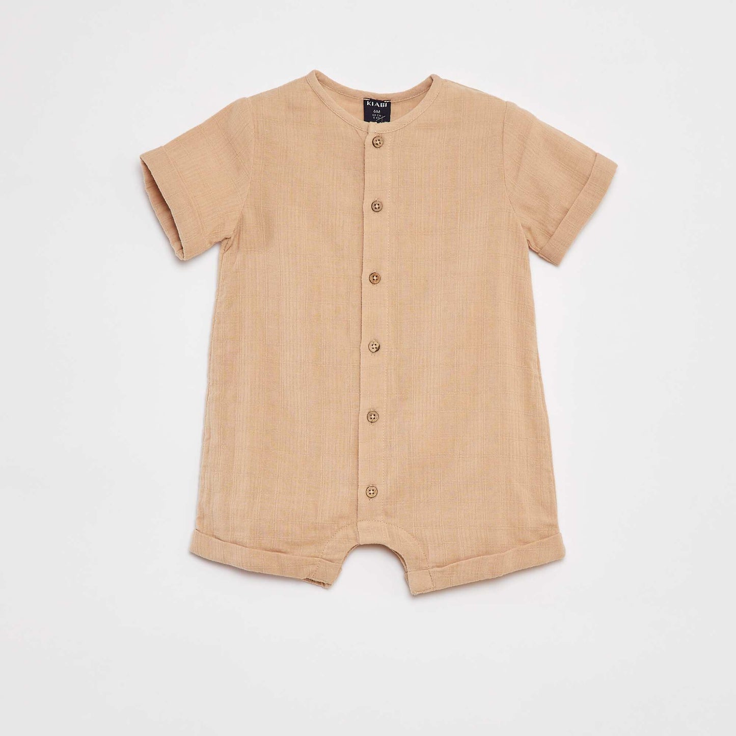 Cotton voile playsuit BEIGE
