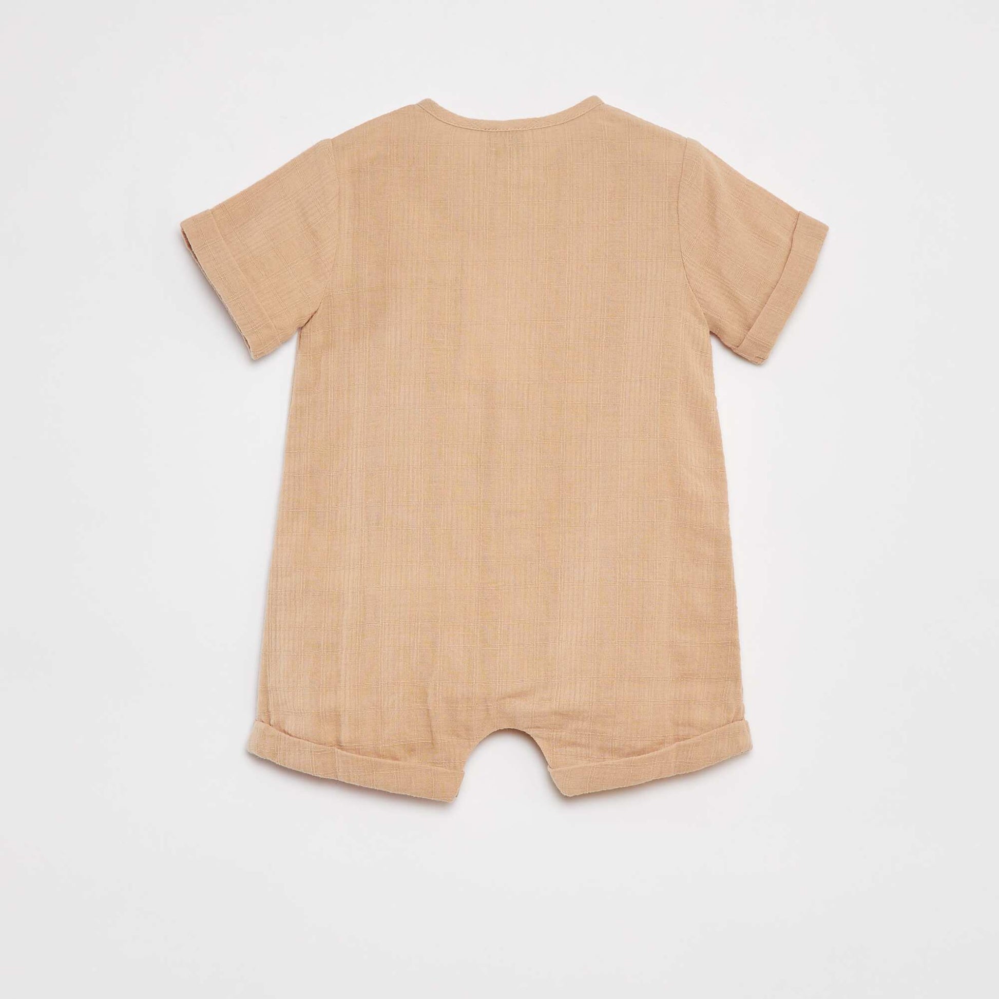 Cotton voile playsuit BEIGE