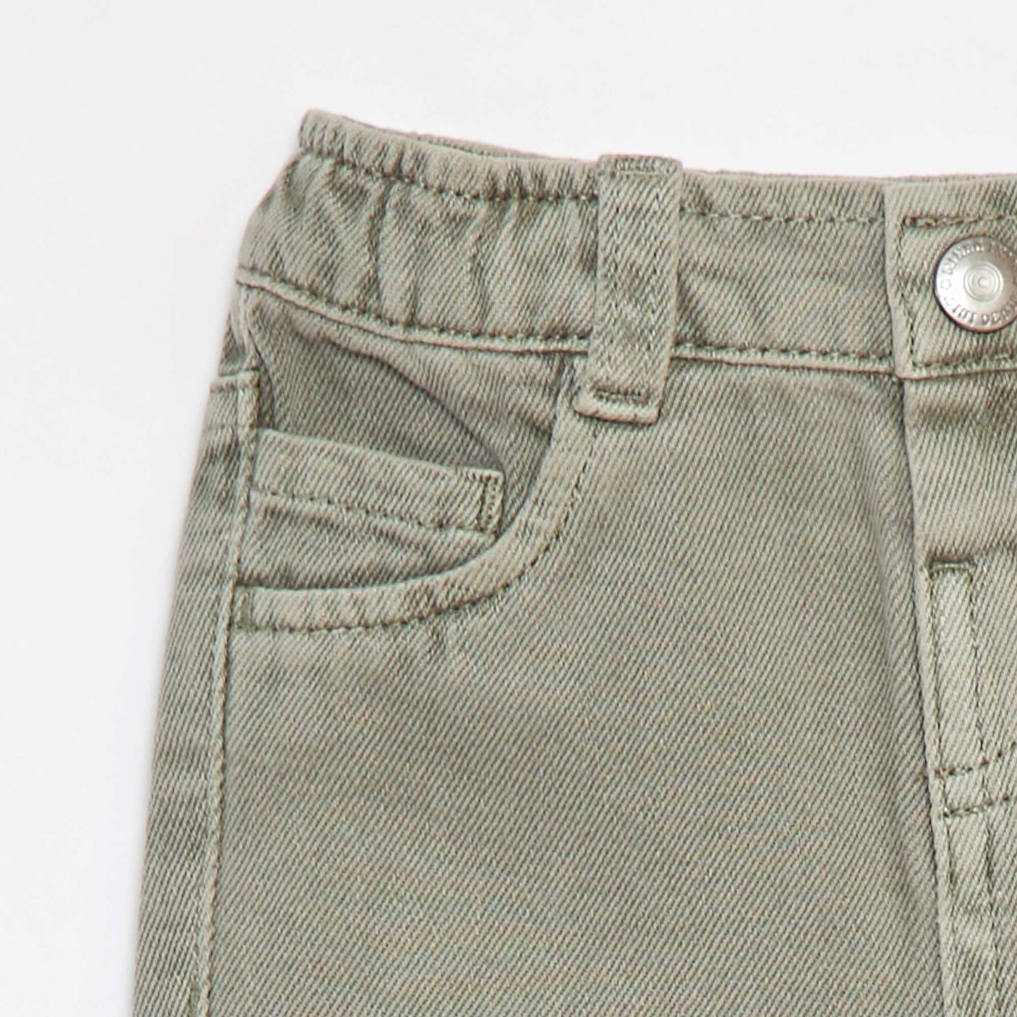 Paperbag Twill 3/4 Length Trousers GREEN