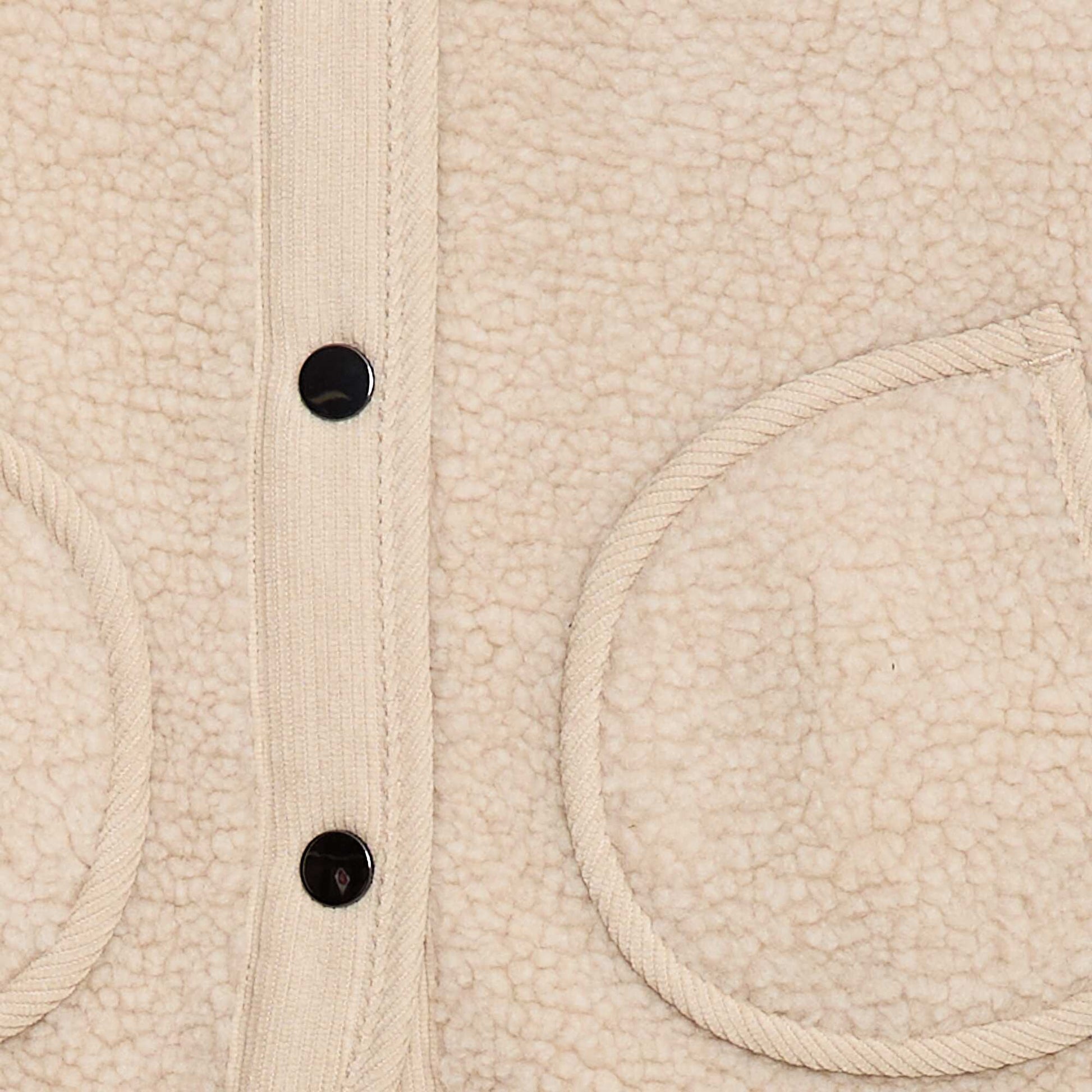 Sleeveless Shearling Effect Vest BEIGE