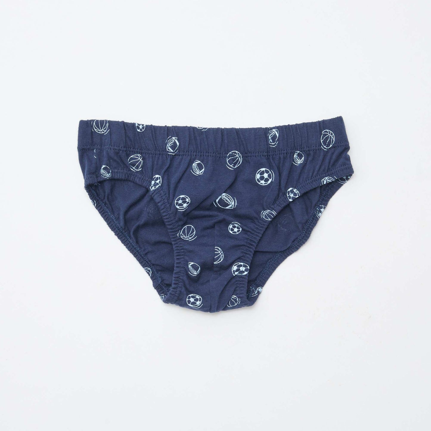 Pack of 7 pairs of printed briefs BLUE