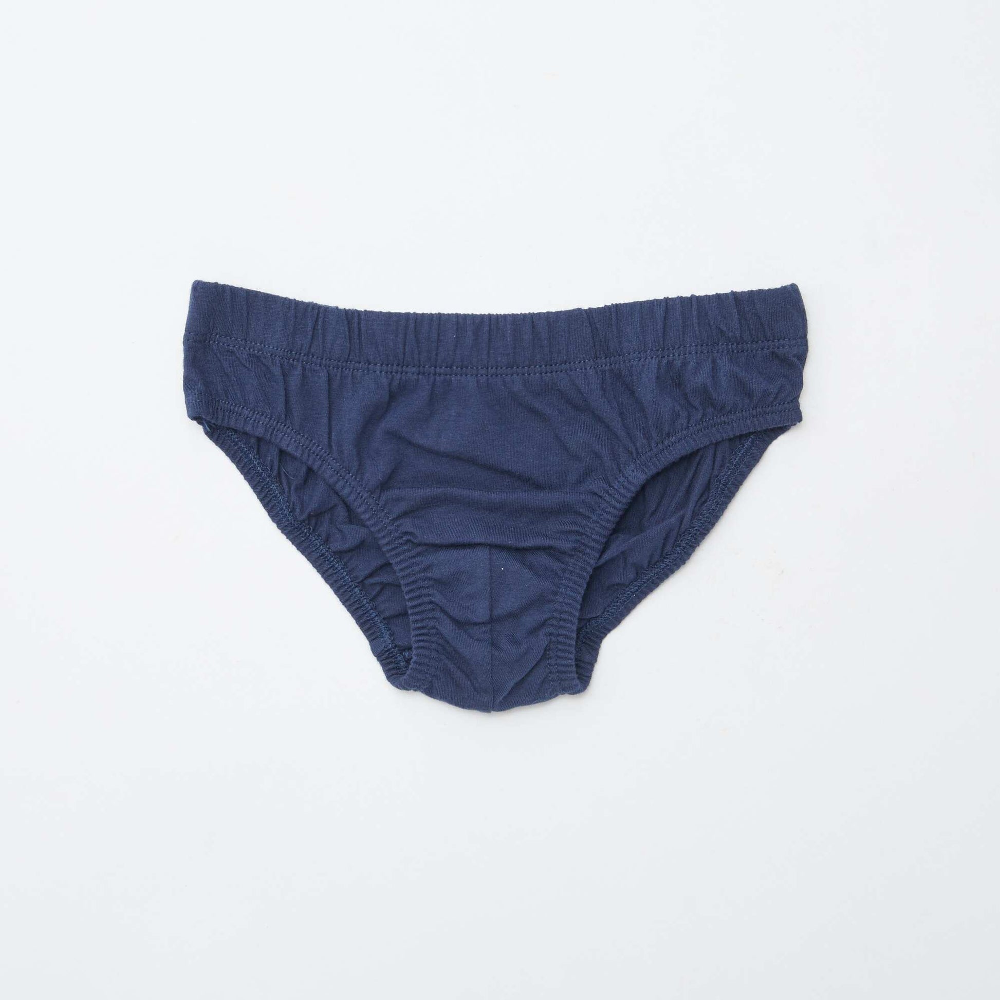 Pack of 7 pairs of printed briefs BLUE