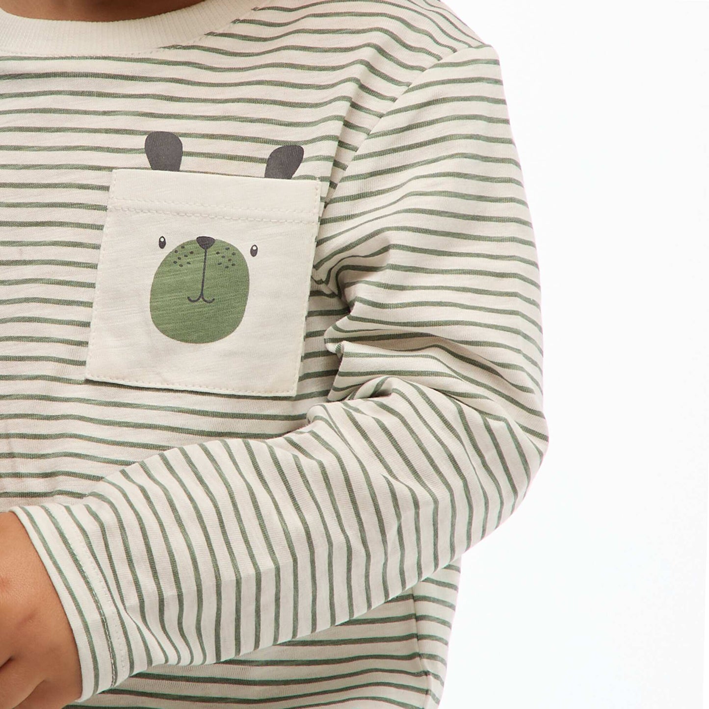 Jersey T-shirt with breast pocket WHITE