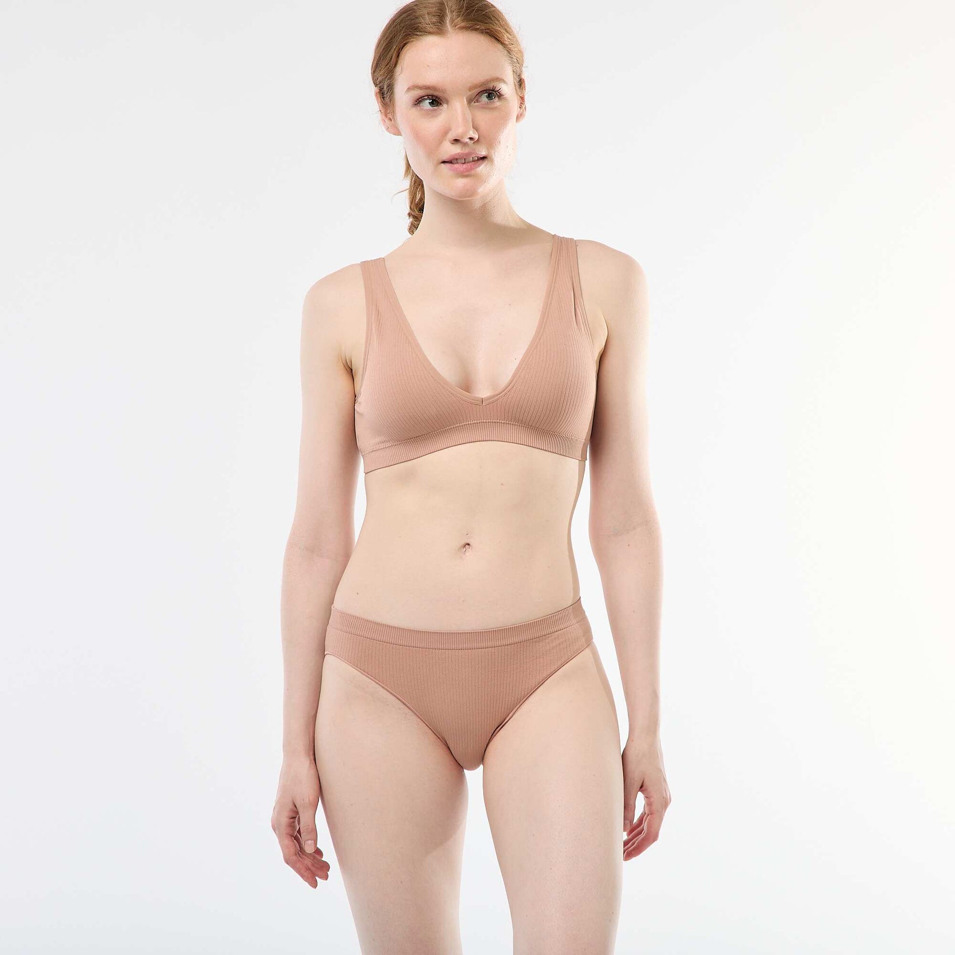 Pack of 2 pairs of plain briefs PINK