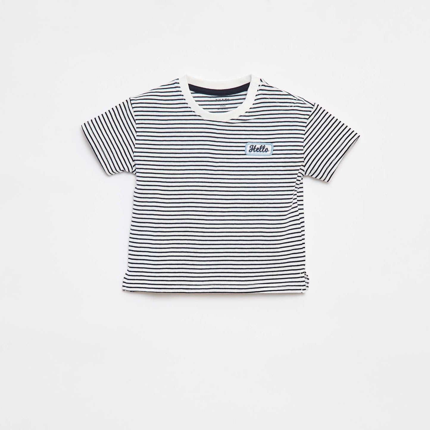 Striped Short-Sleeve T-Shirt WHITE