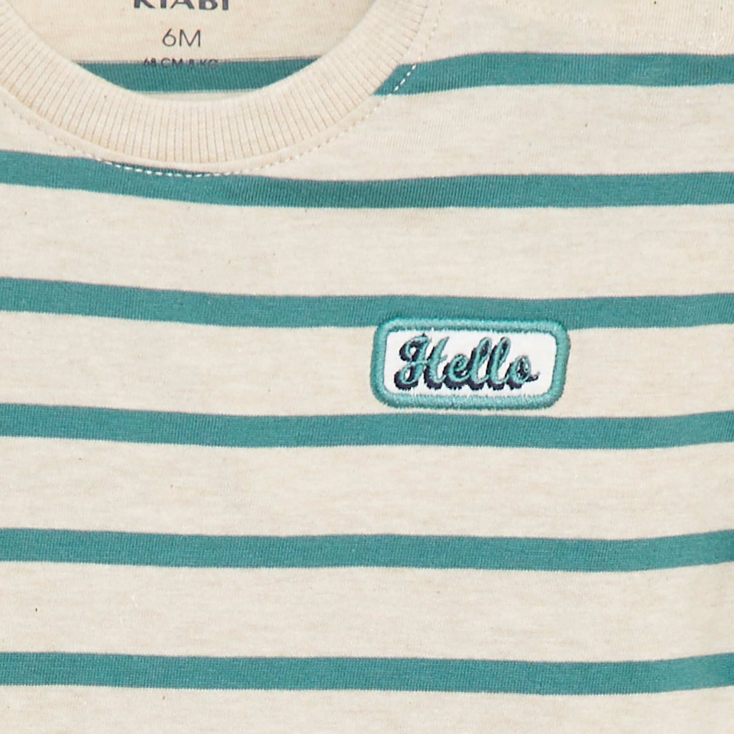 Striped Short-Sleeve T-shirt BEIGE