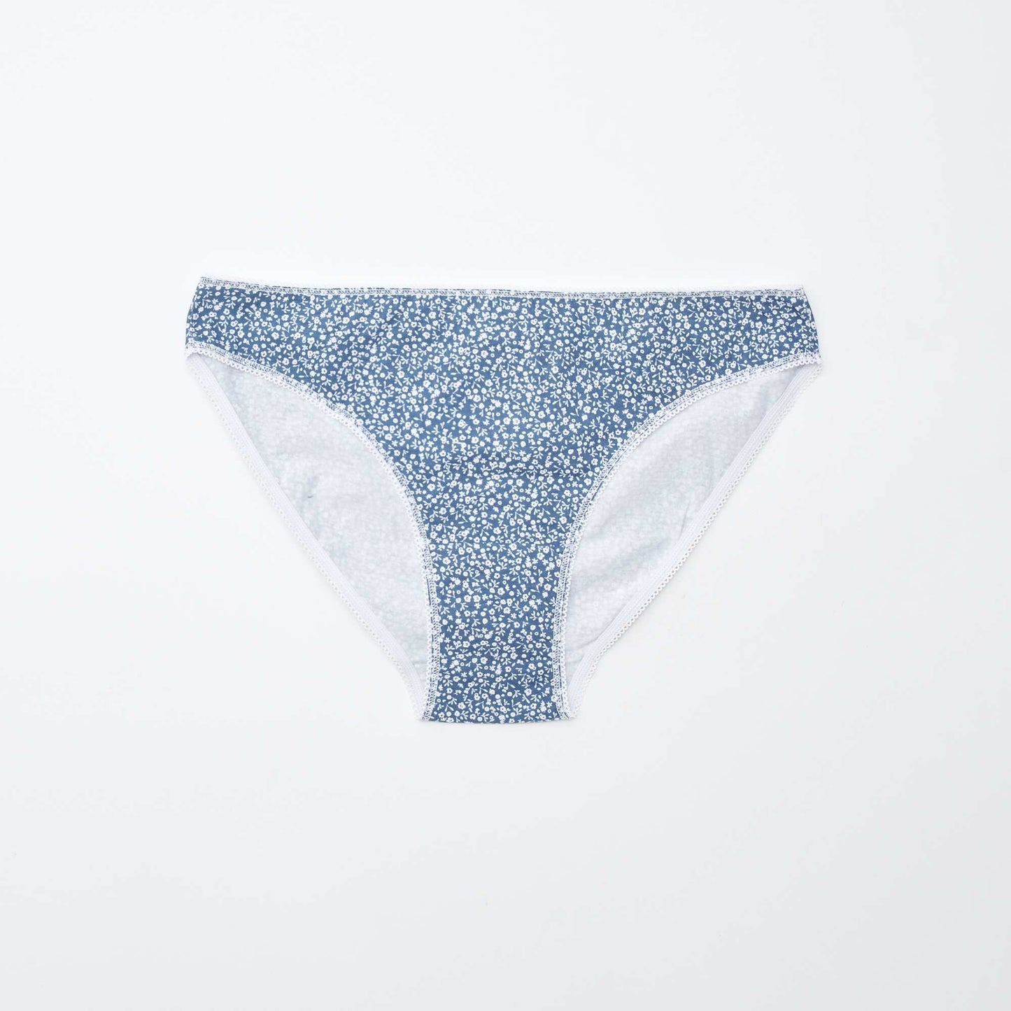 Pack of 5 pairs of briefs - plain and printed BLUE