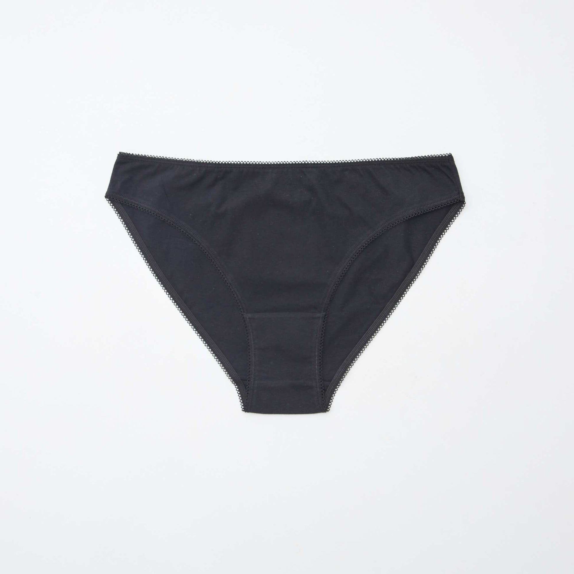 Pack of 5 pairs of briefs - plain and printed WHITE