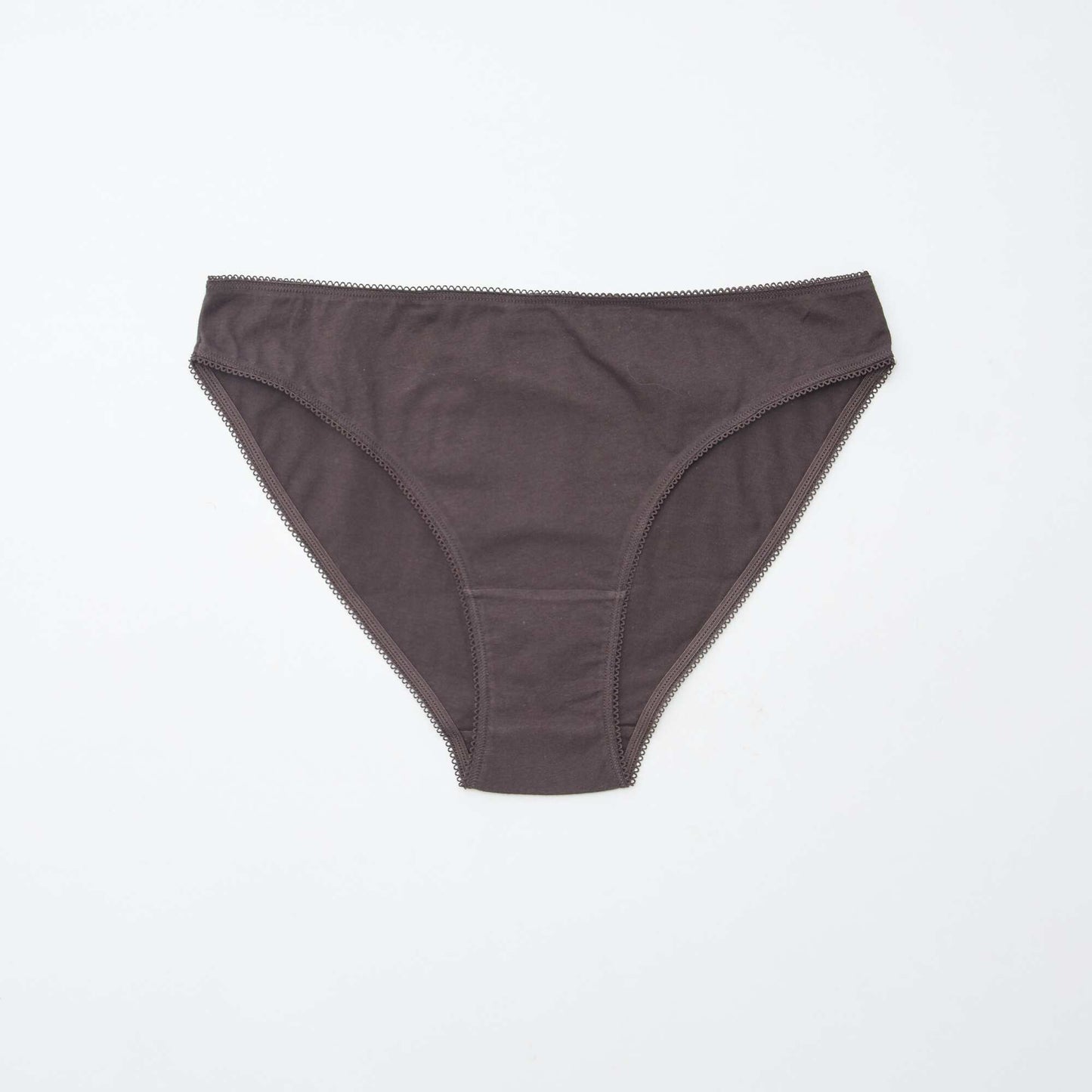 Pack of 5 pairs of briefs - plain and printed BROWN