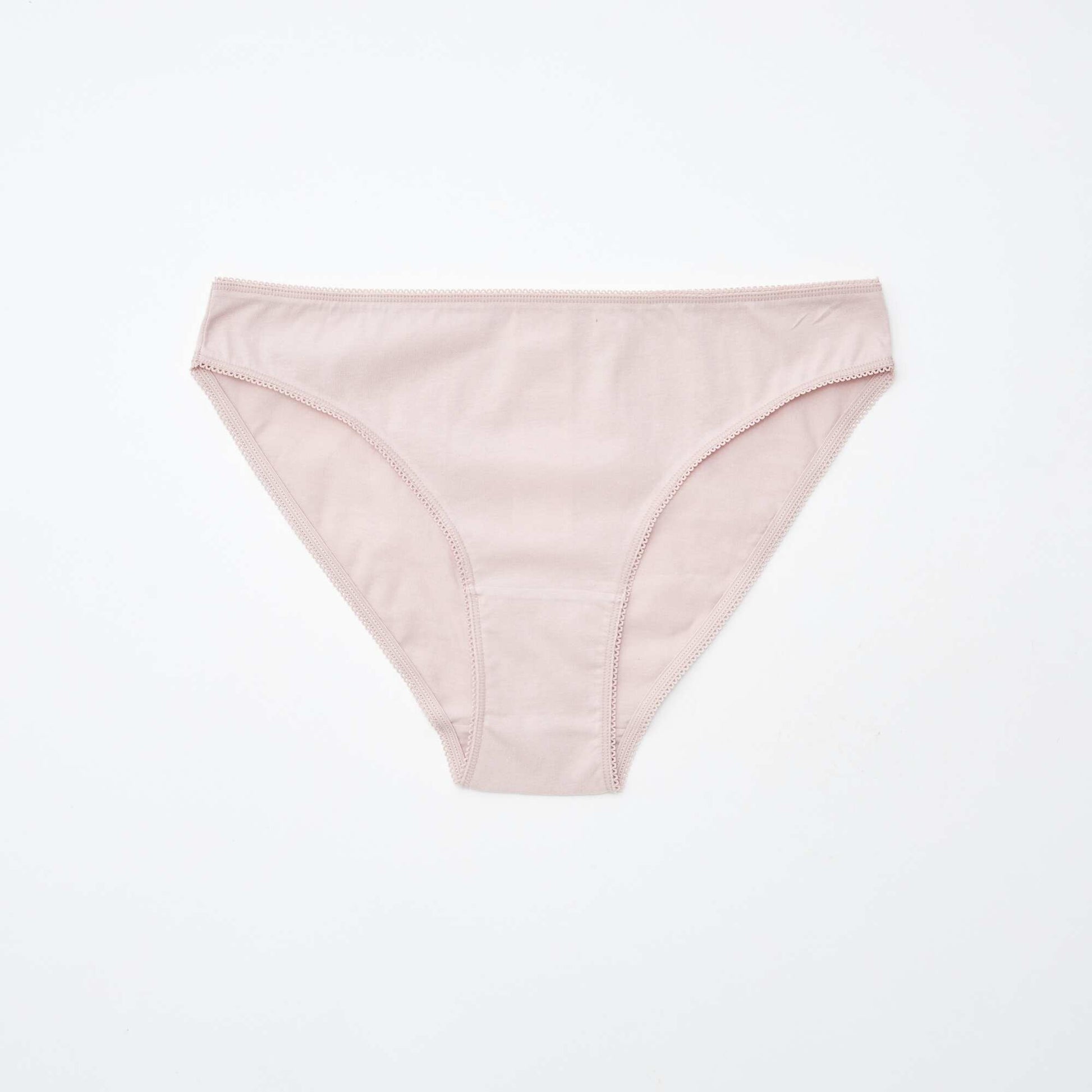Pack of 5 pairs of briefs - plain and printed WHITE