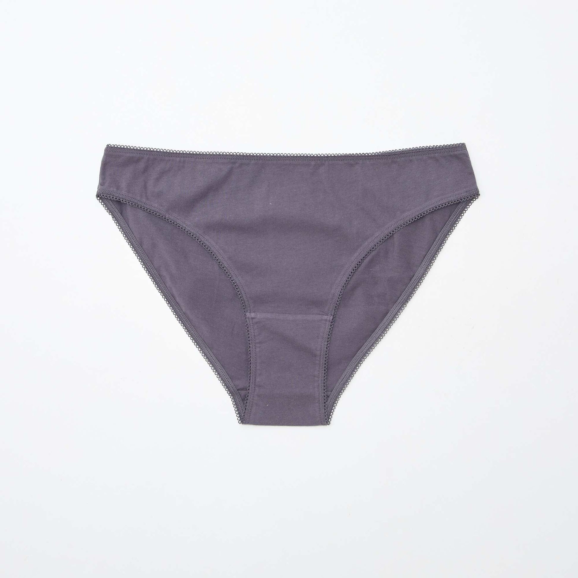 Pack of 5 pairs of briefs - plain and printed WHITE