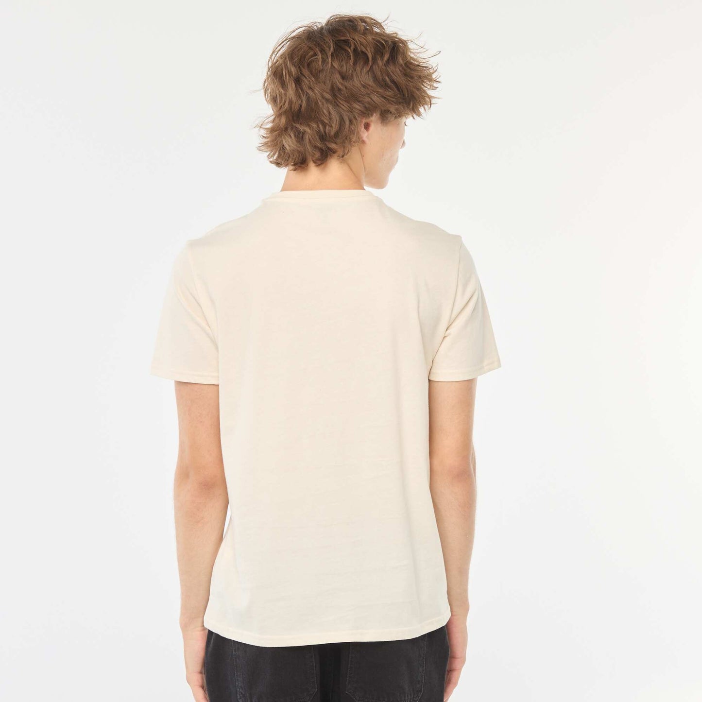 Printed short-sleeved T-shirt WHITE
