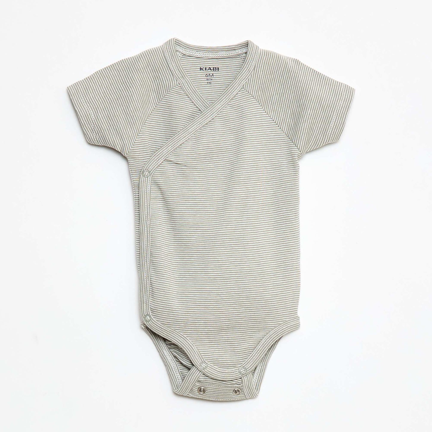 3-Pack of Short-Sleeve Wrap Bodysuits GREEN