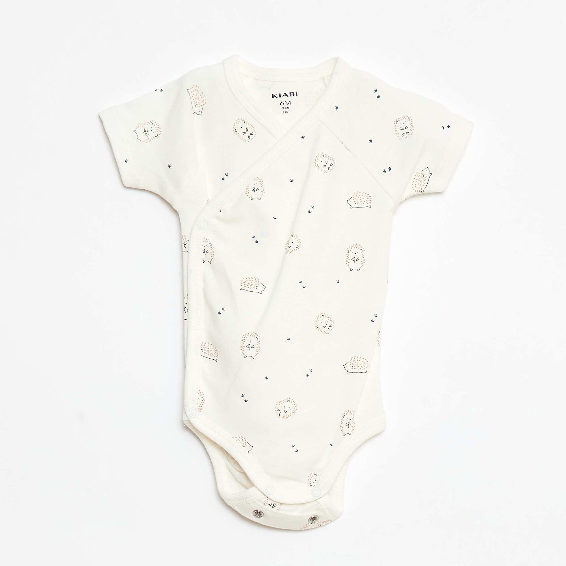 3-Pack of Short-Sleeve Wrap Bodysuits GREEN