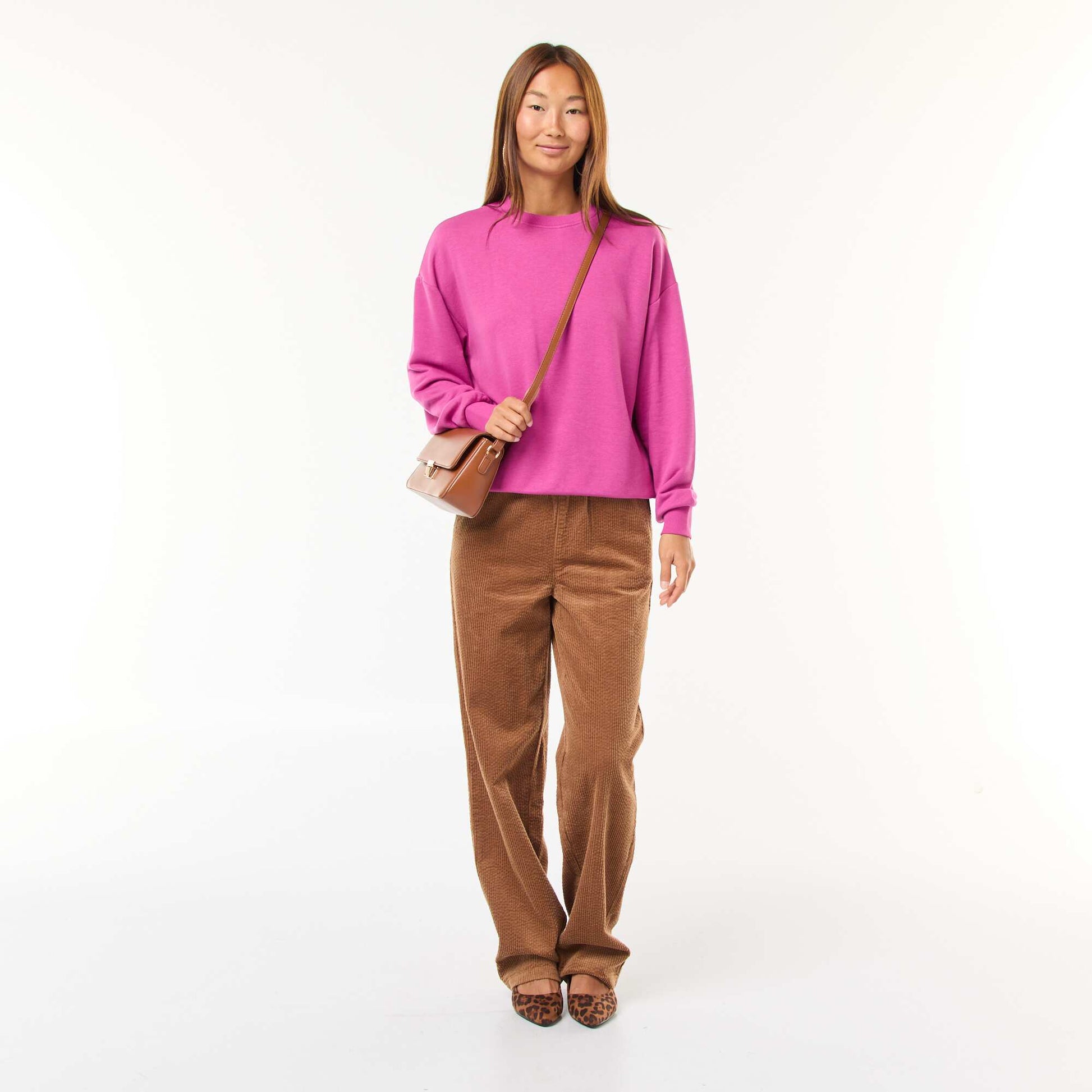 Basic French Terry Sweatshirt PINK