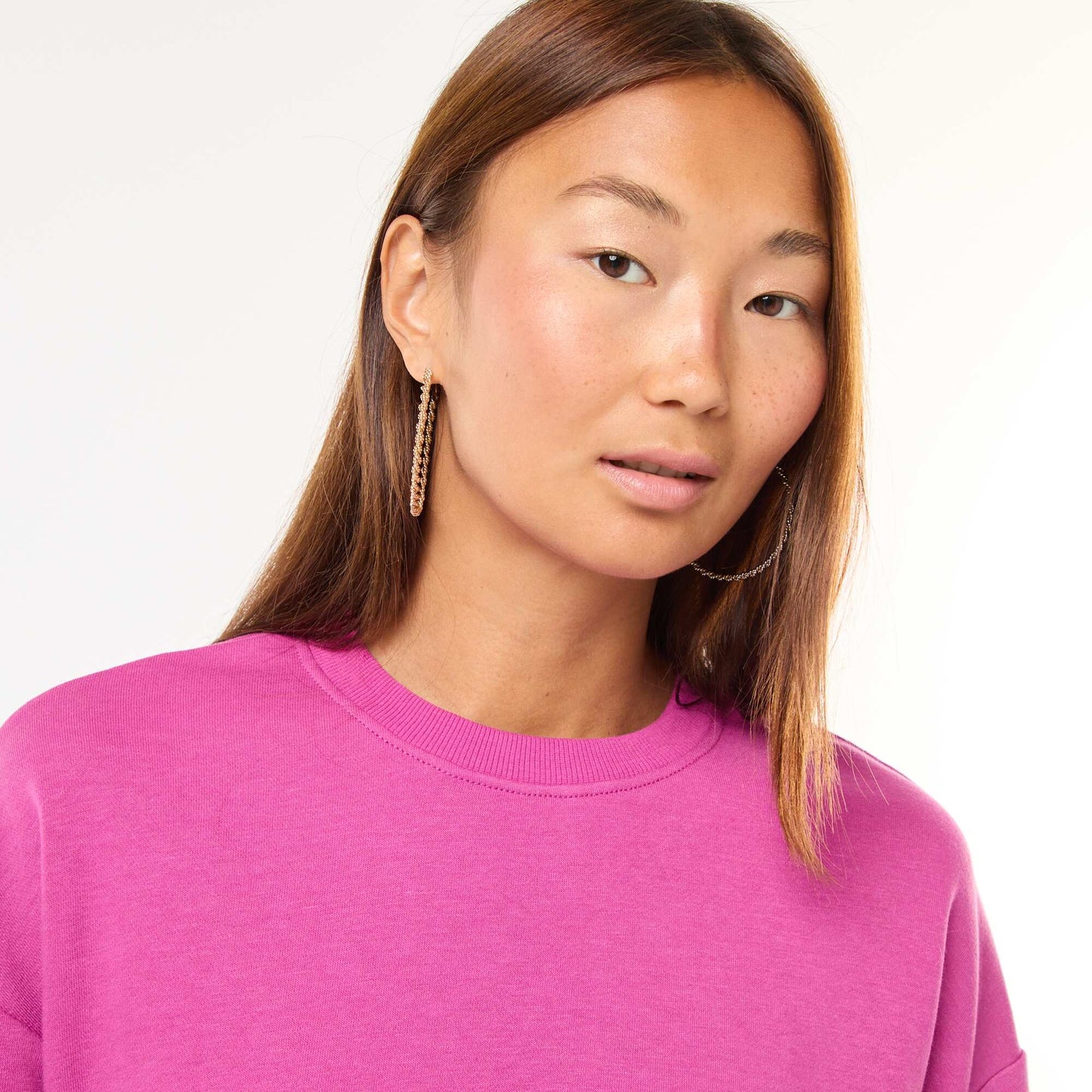 Basic French Terry Sweatshirt PINK