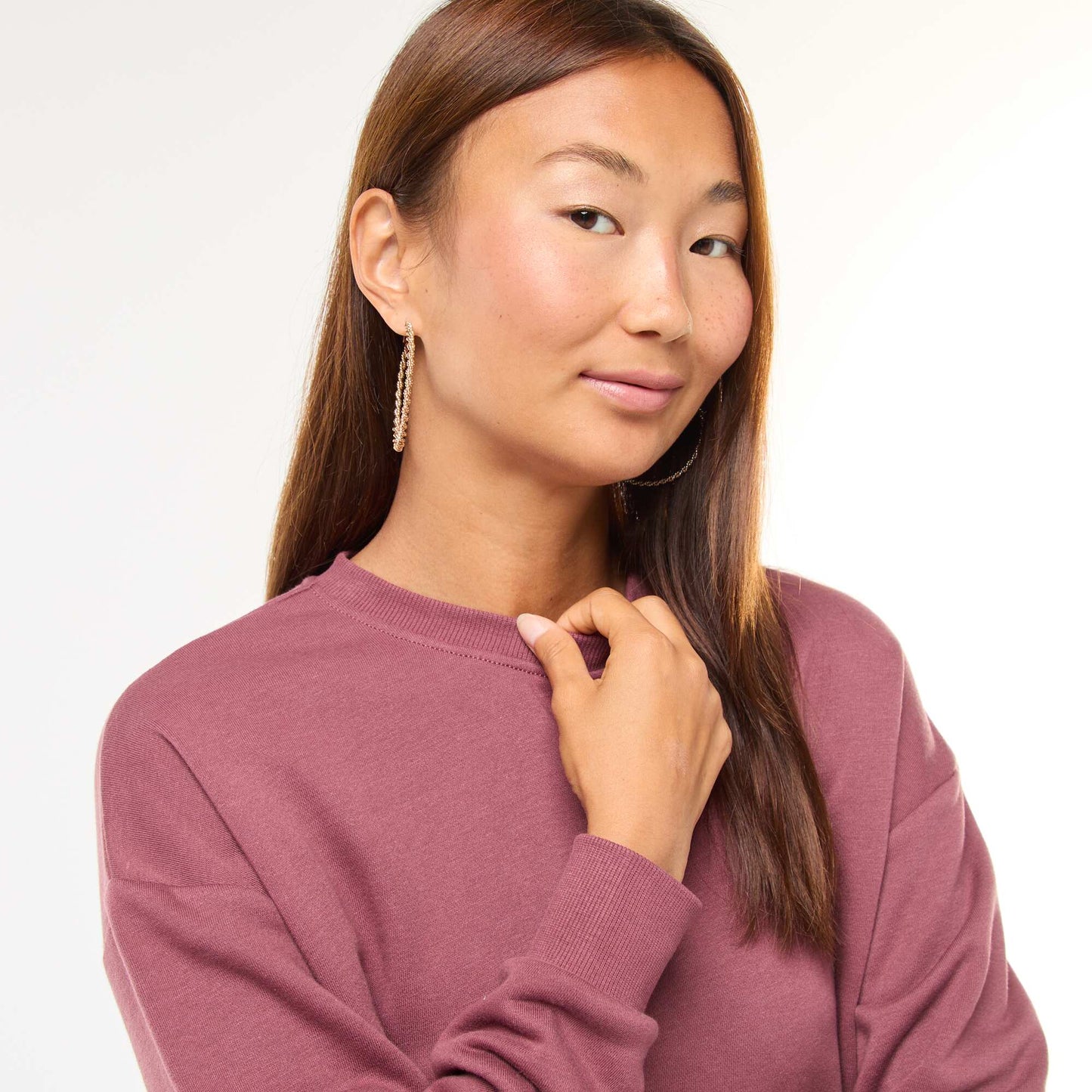 Basic French Terry Sweatshirt PINK