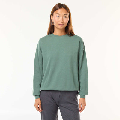 Basic French Terry Sweatshirt GREEN