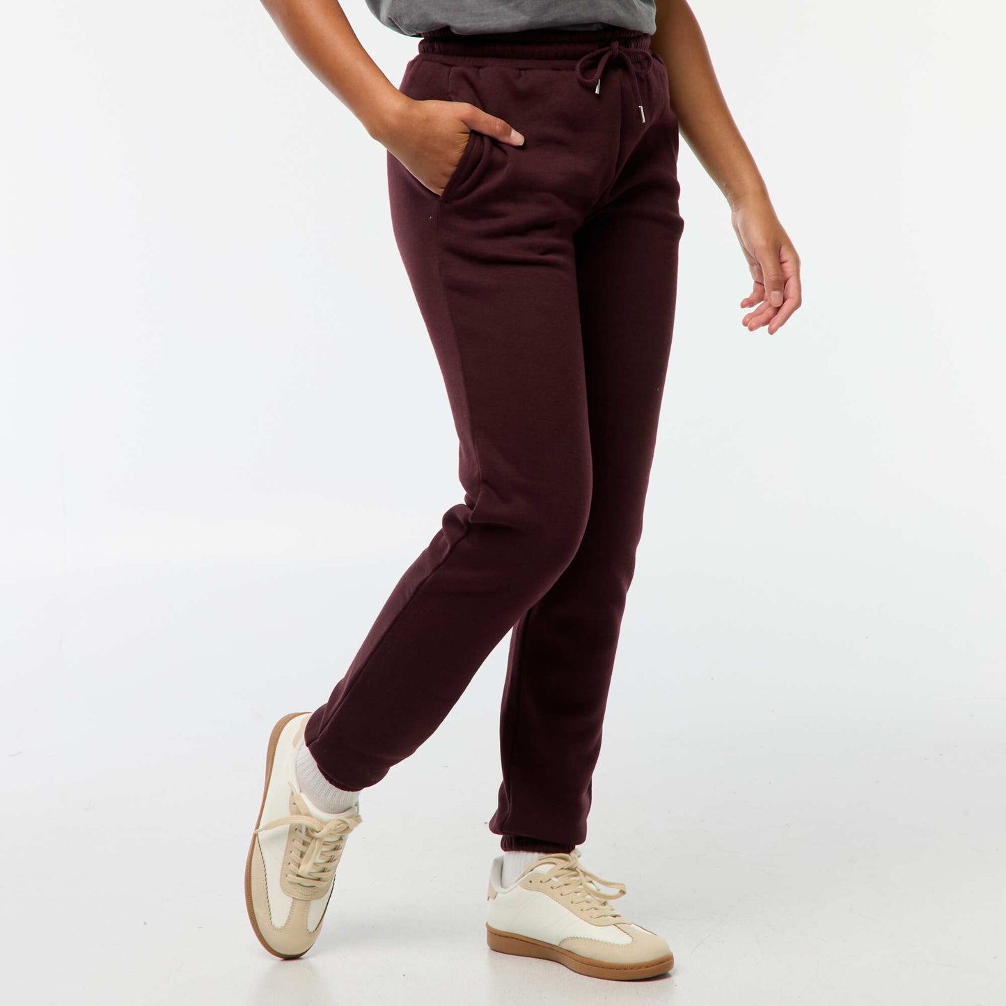 Mid-rise sports joggers PURPLE