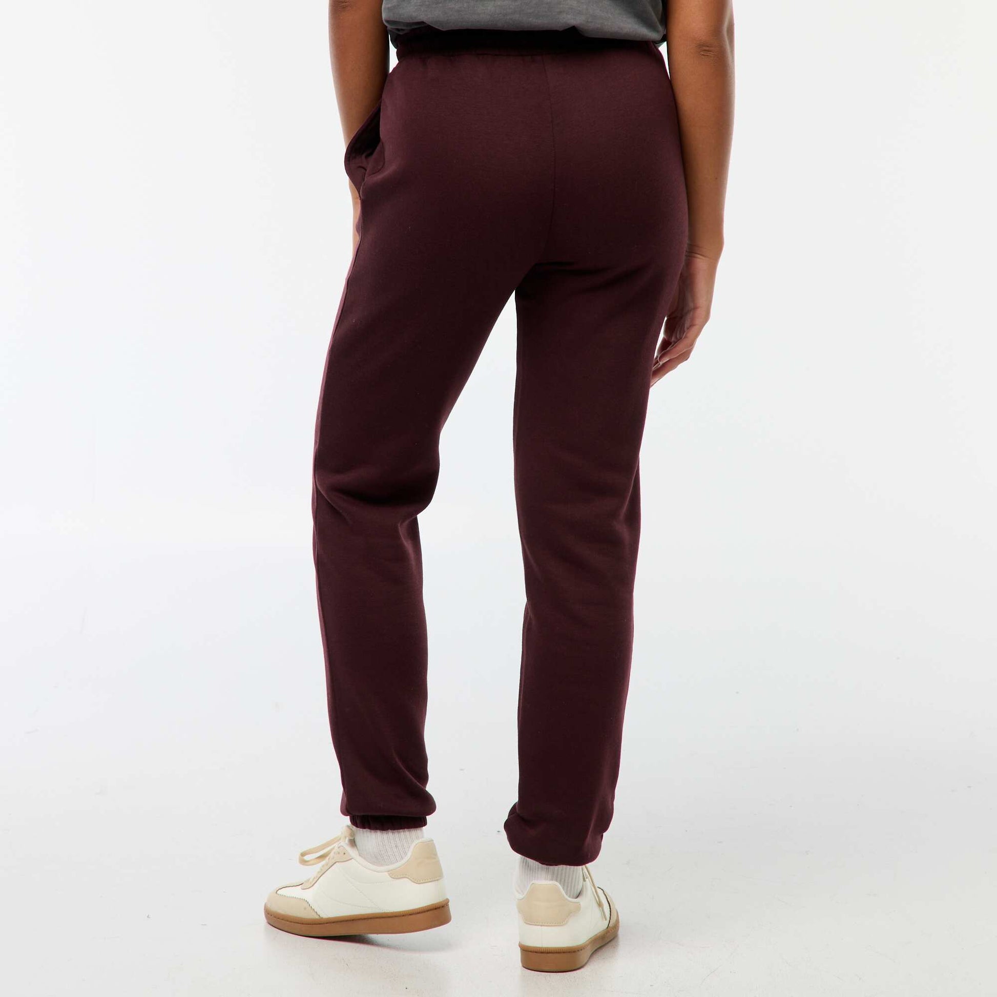 Mid-rise sports joggers PURPLE