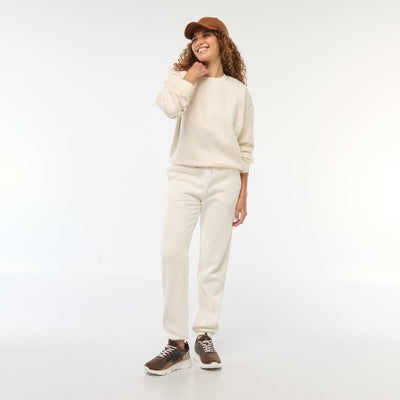Mid-rise sports joggers WHITE