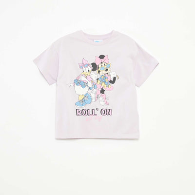 Minnie Mouse print T-shirt PURPLE