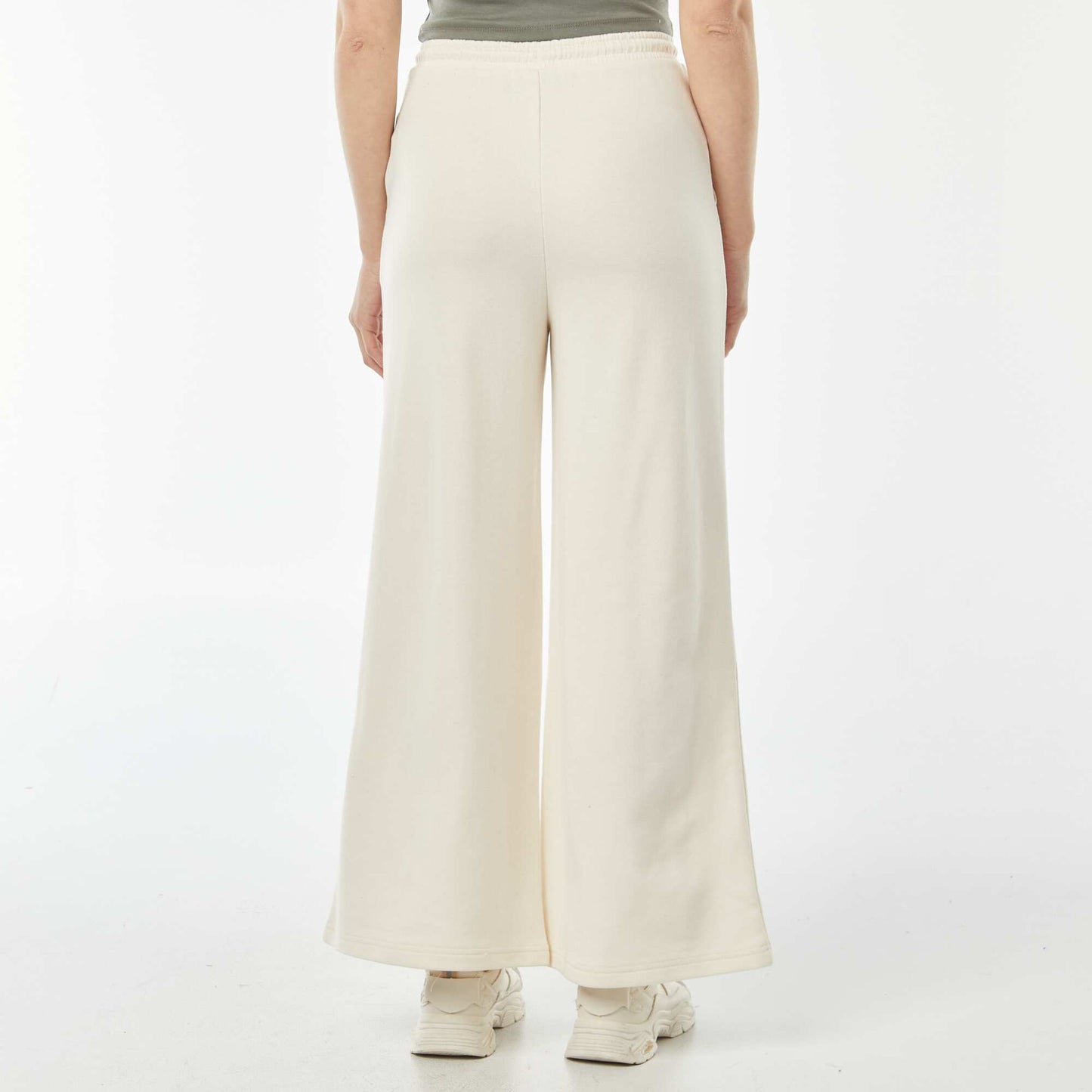Wide-leg joggers BEIGE