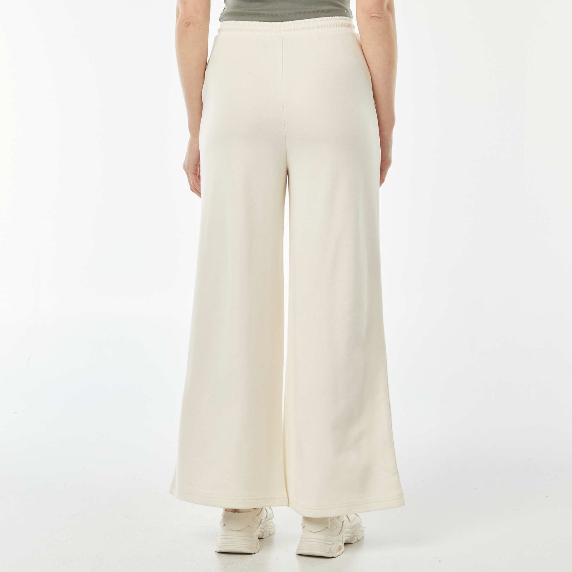 Wide-leg joggers BEIGE