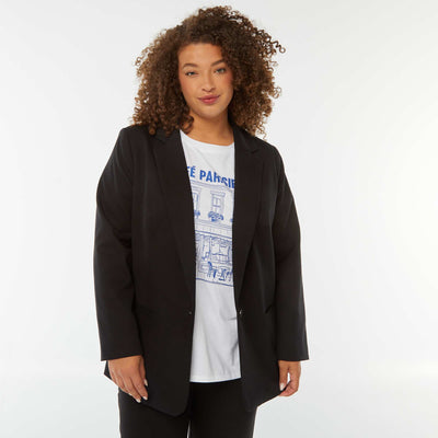 Long tailored jacket BLACK