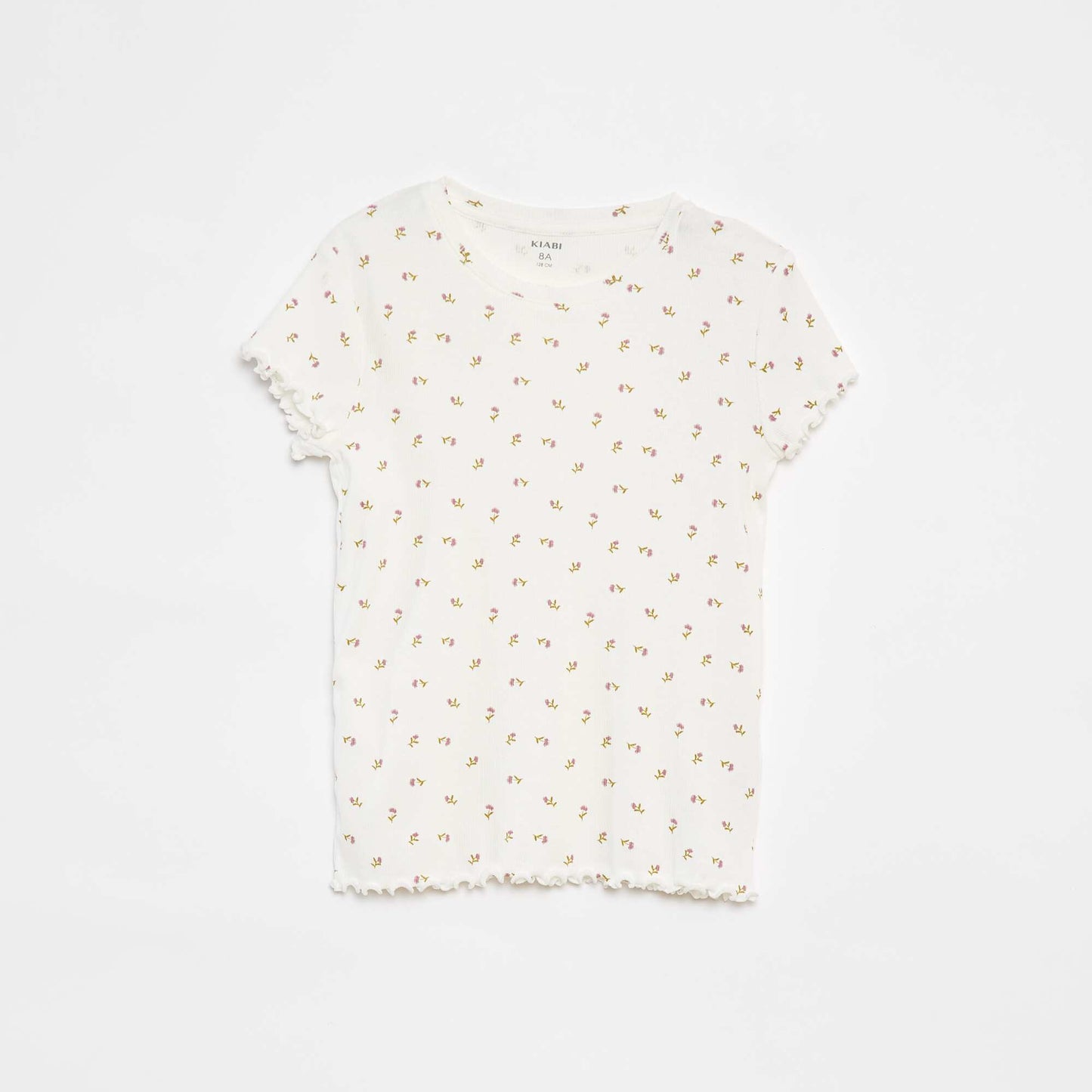 Ribbed shorts + T-shirt pyjamas - 2-piece set BEIGE