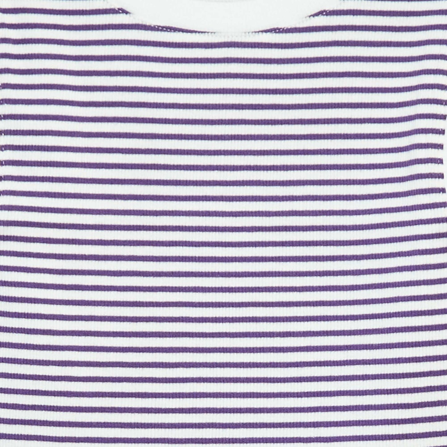 Striped fine ribbed vest top PURPLE